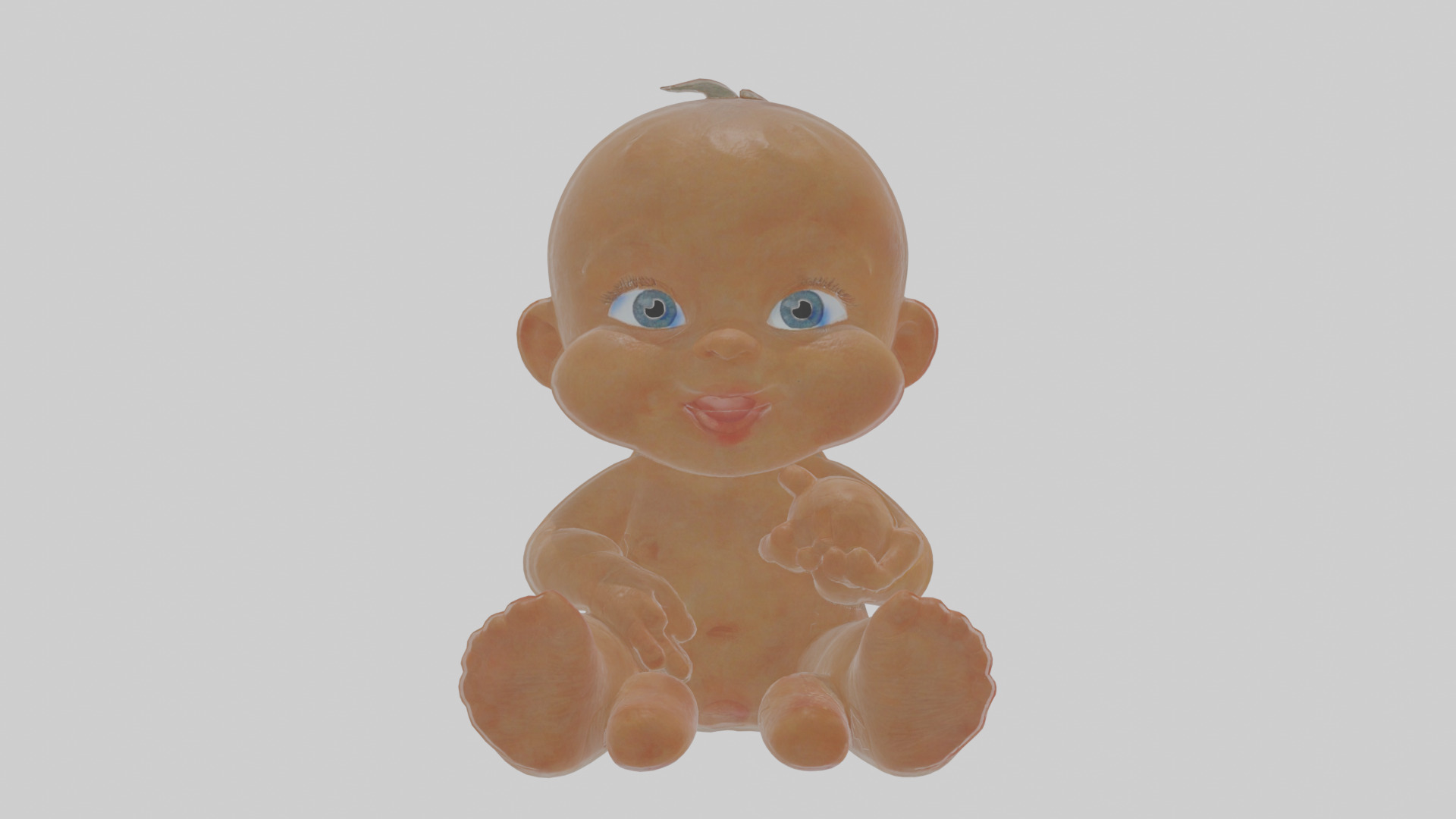 Cartoon Baby Low-poly 3D model_15