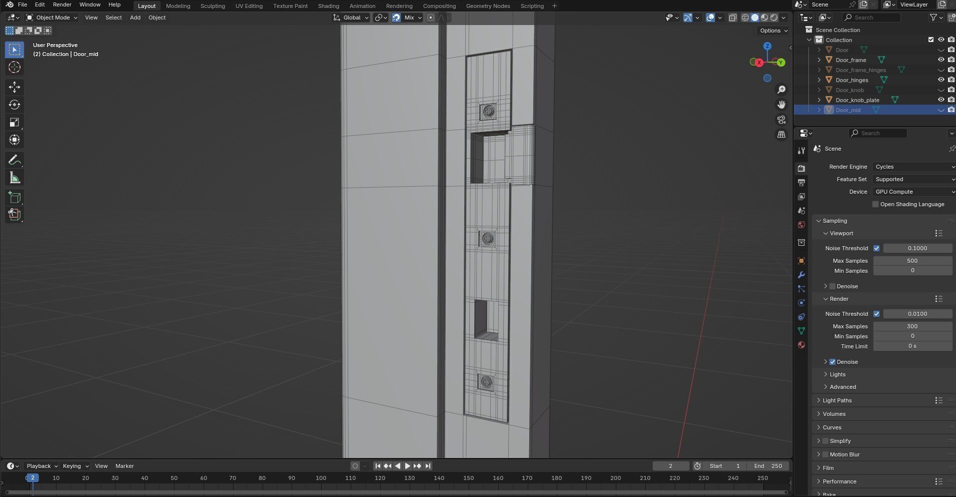 Door Design CG85 3D model_10
