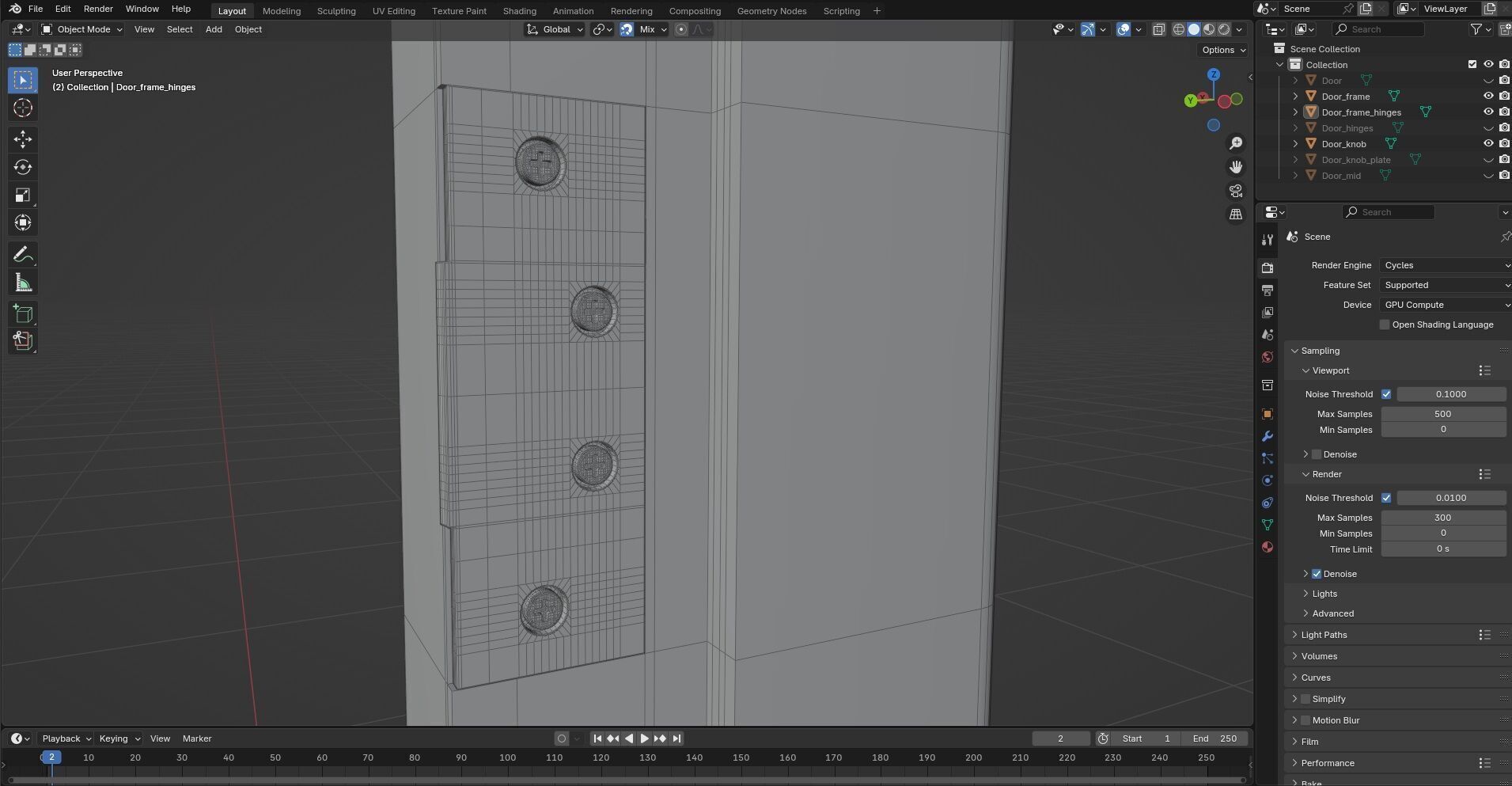 Door Design CG85 3D model_8