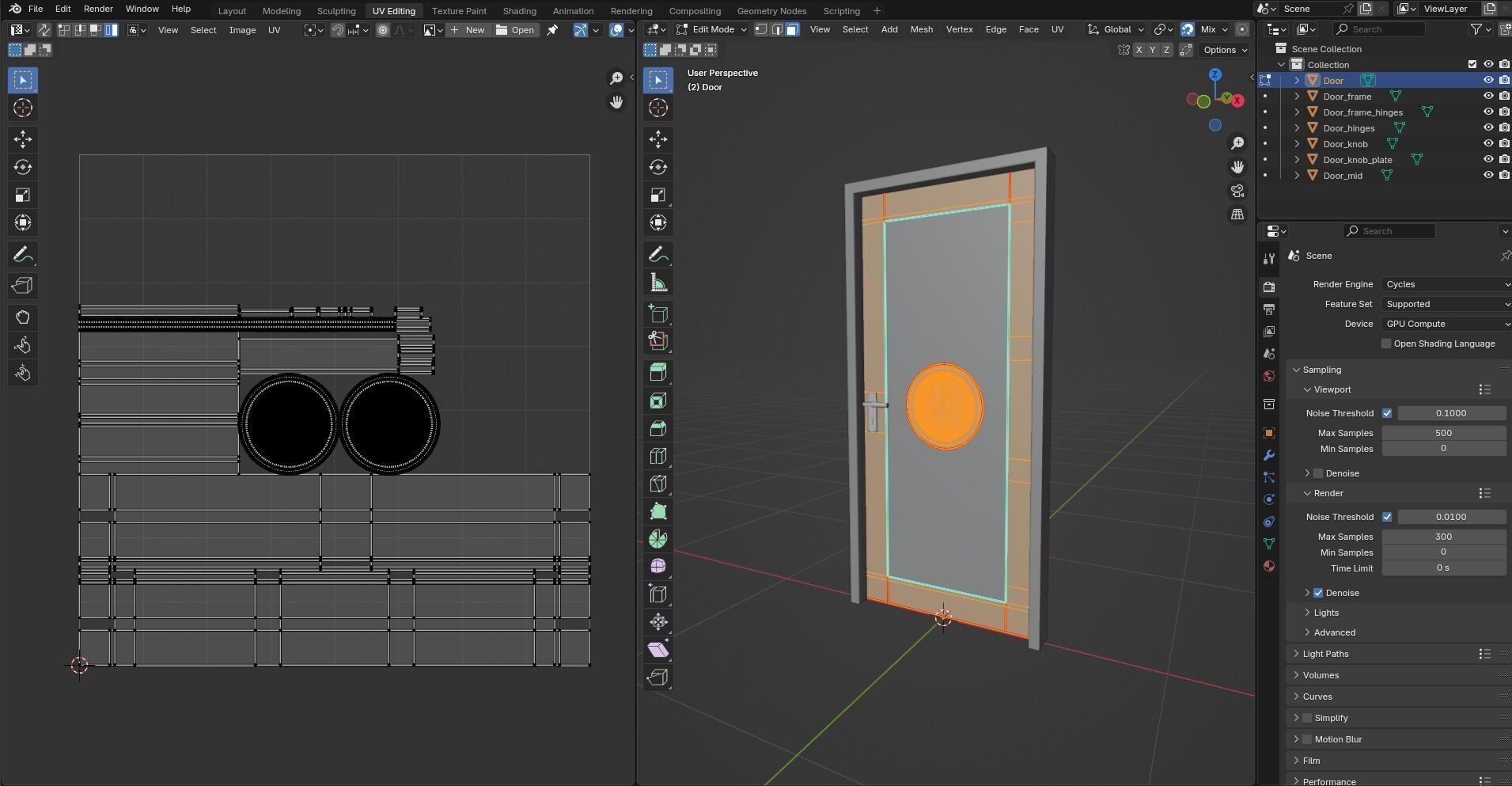 Door Design CG85 3D model_13