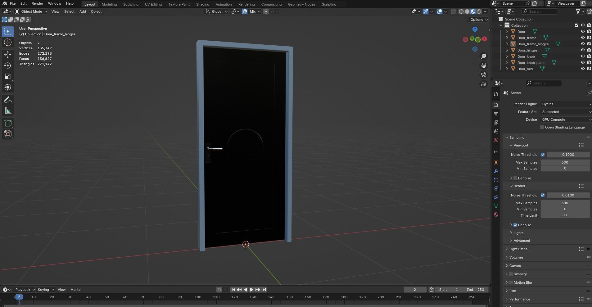 Door Design CG85 3D model_12