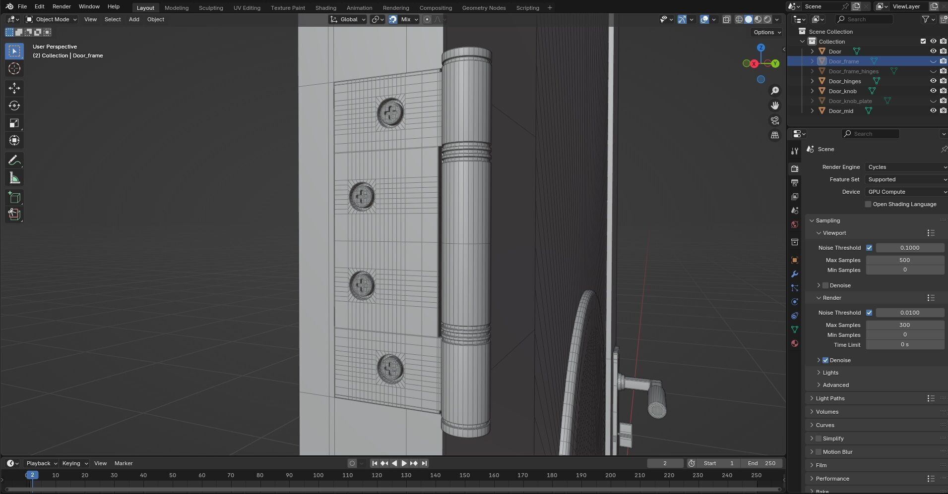 Door Design CG85 3D model_9