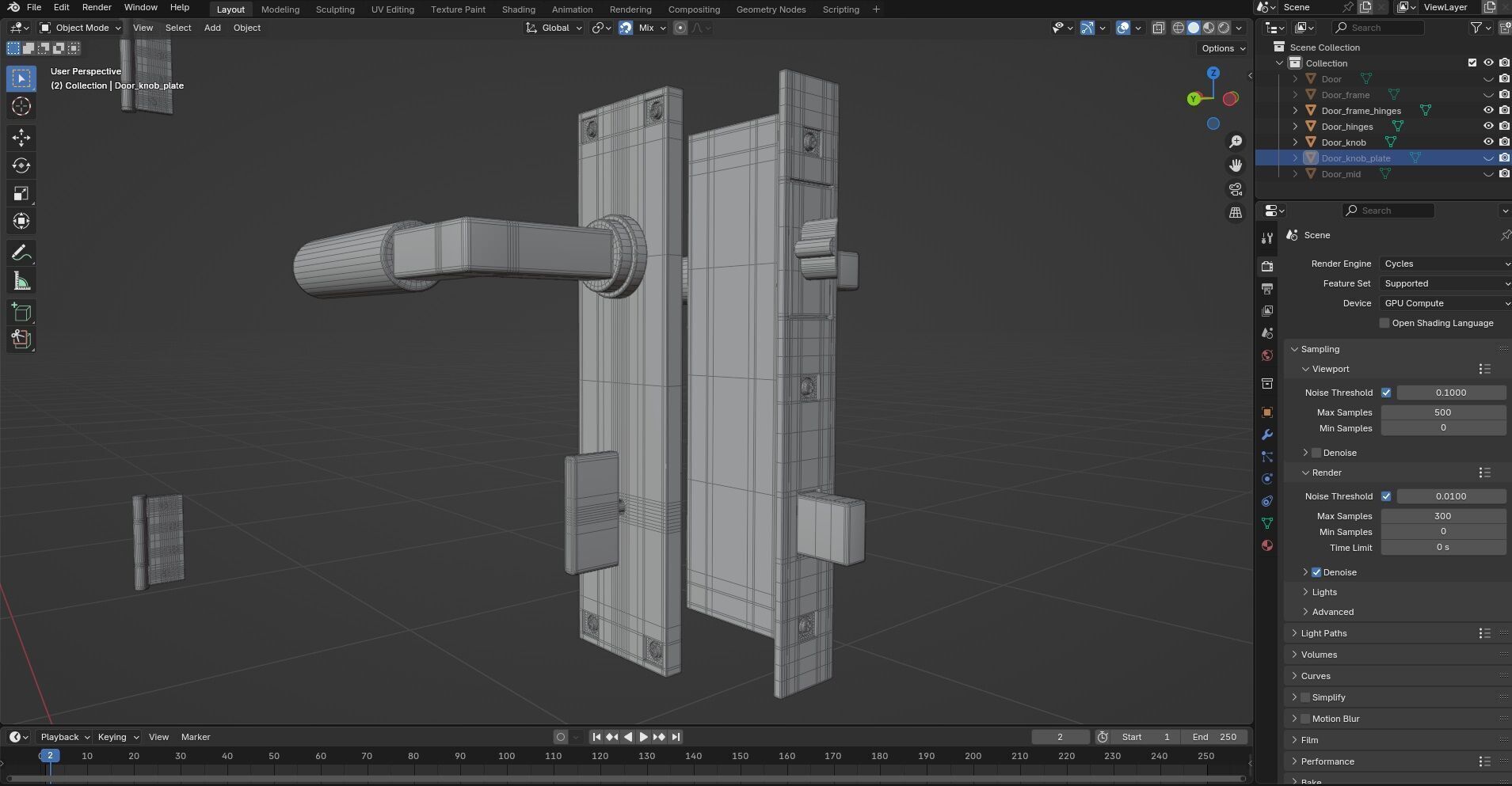 Door Design CG85 3D model_7