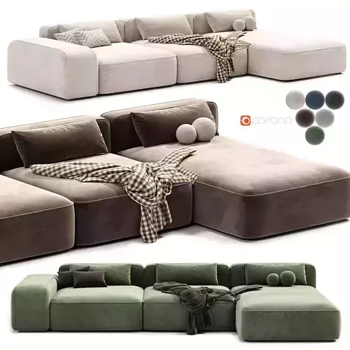 DORVAN Sofa By Desiree divani 3D model