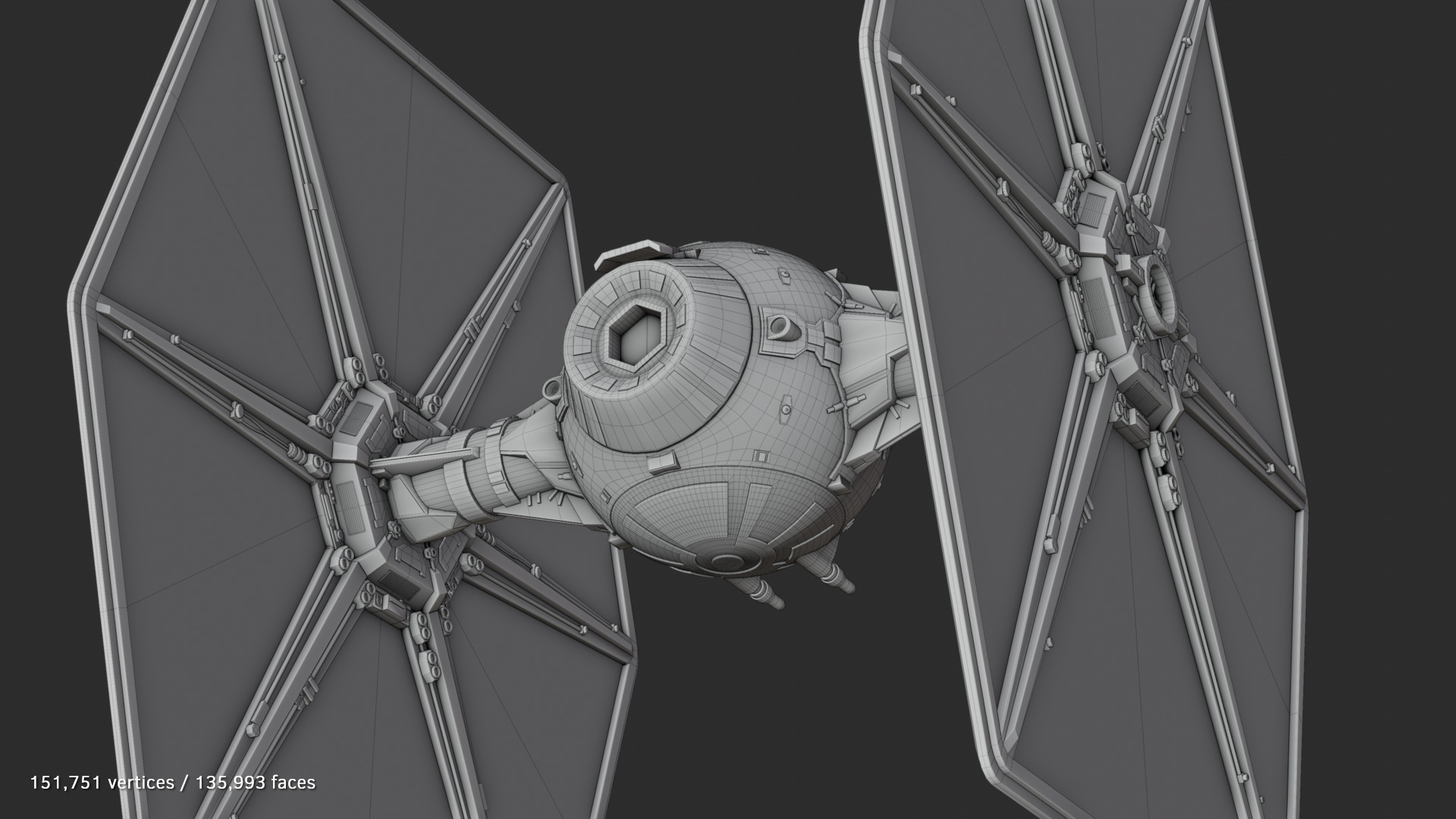 Star Wars Imperial Tie-Fighter 3D model_8