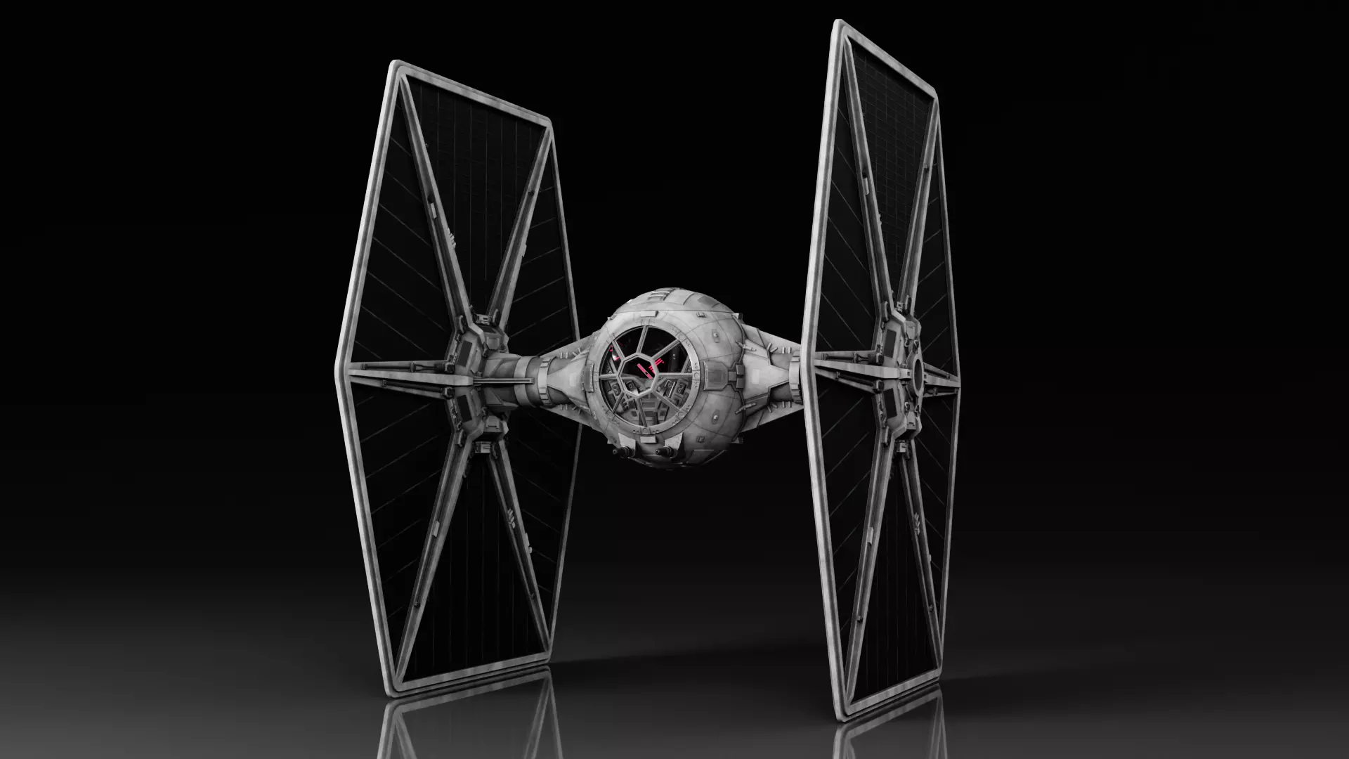 Star Wars Imperial Tie-Fighter 3D model_0