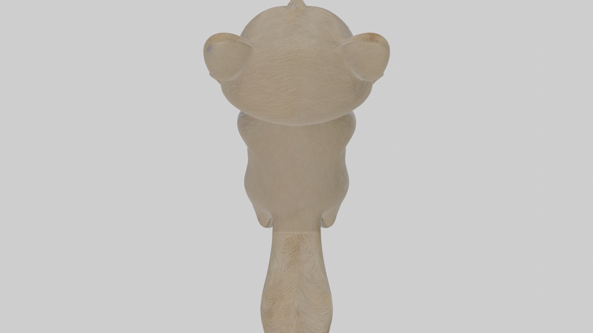 Cartoon Badger Low-poly 3D model_23