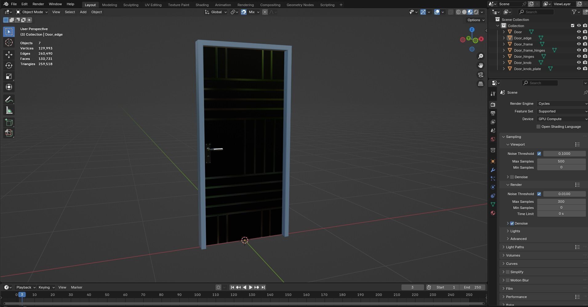 Door Design CG88 3D model_12