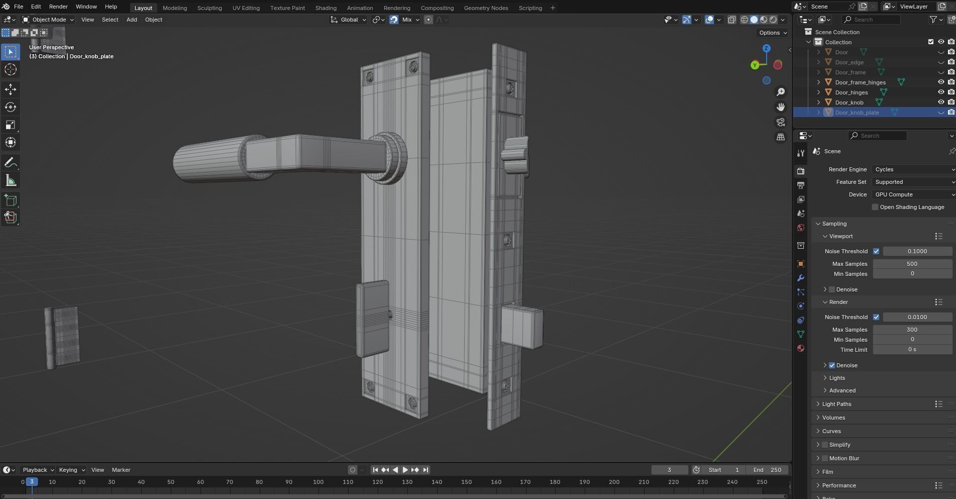 Door Design CG88 3D model_7