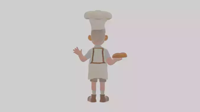 Cartoon Barnaby the Baker Model