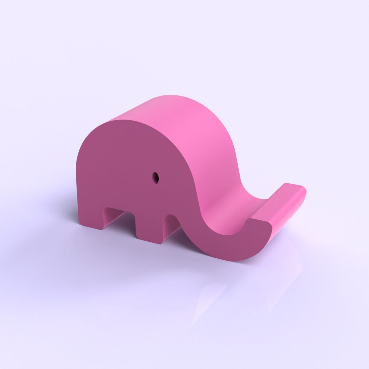 Elephant Phone Holder 3D print model_4