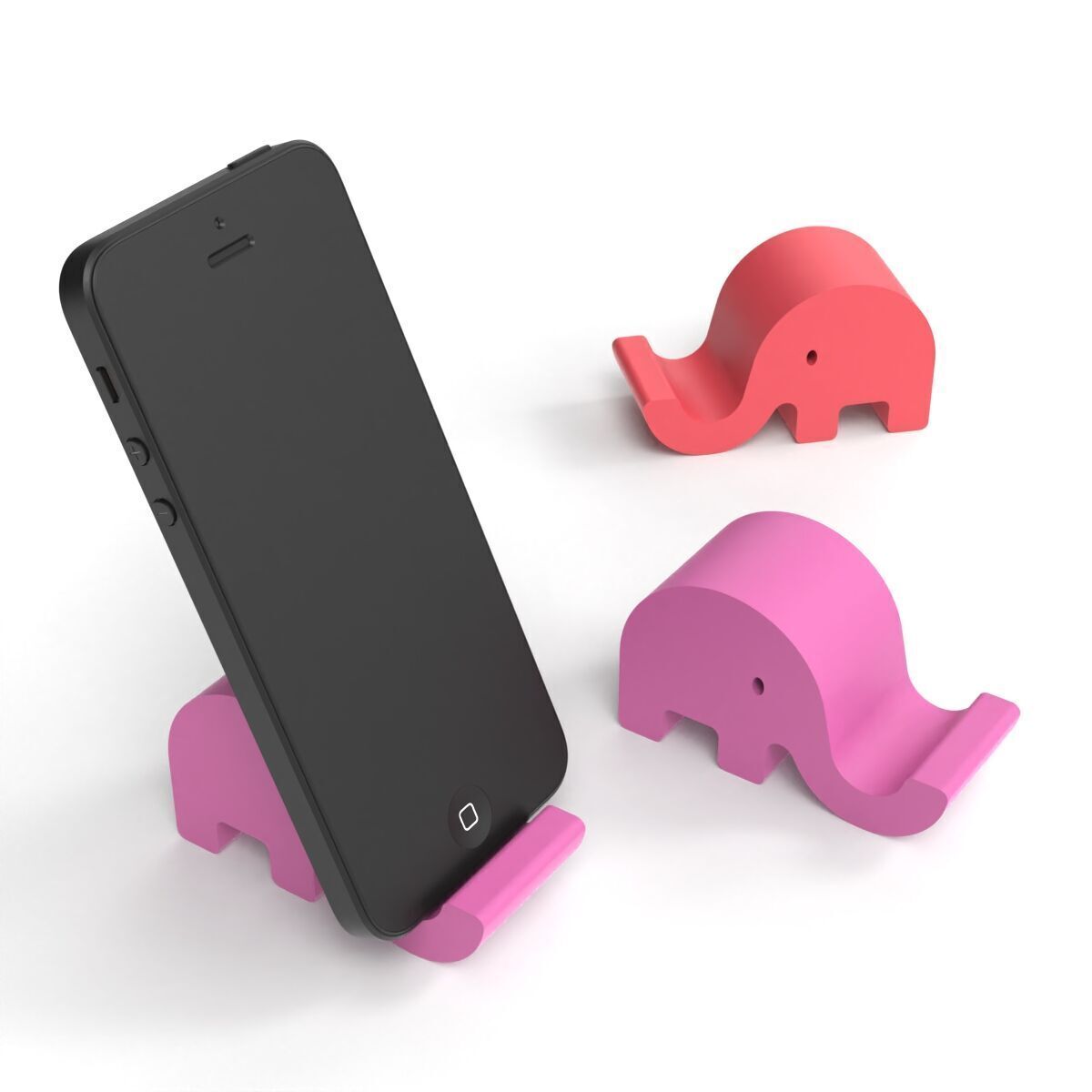 Elephant Phone Holder 3D print model_5