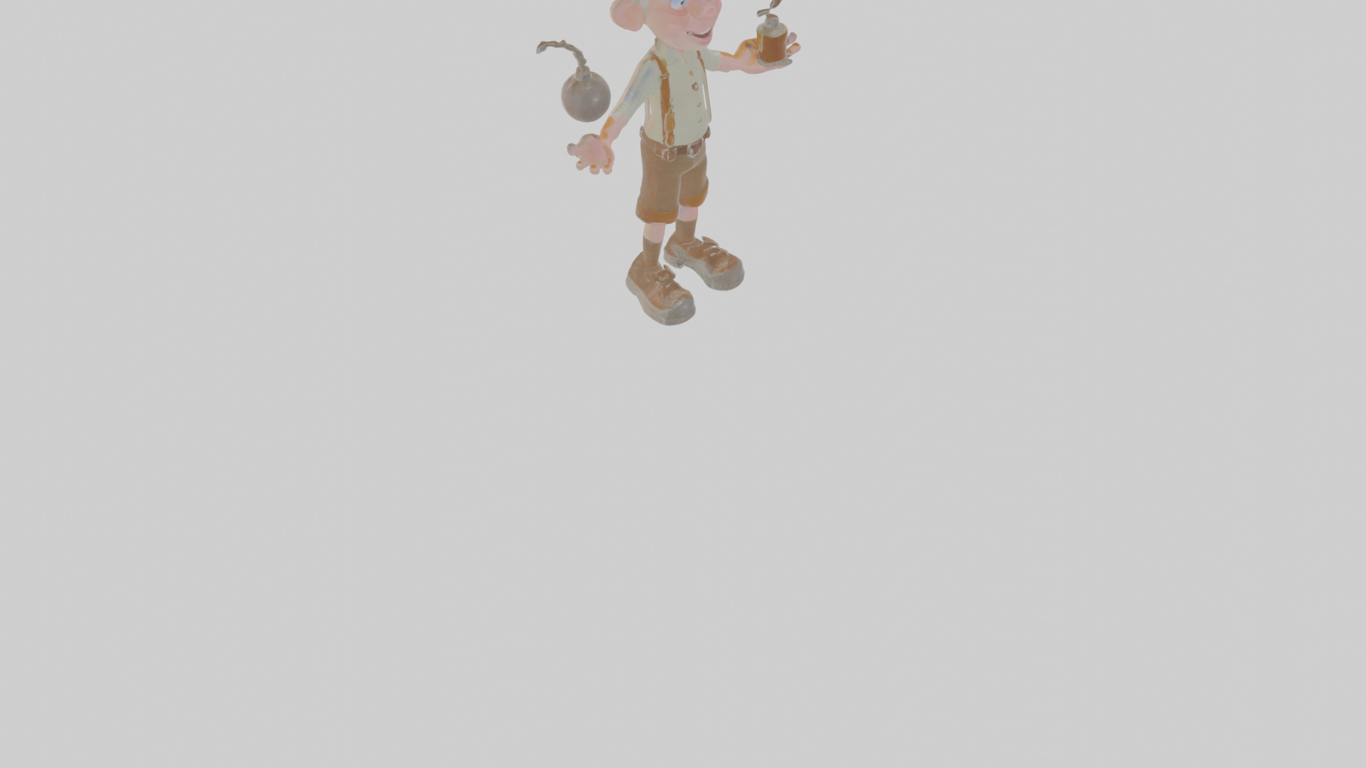 Cartoon Barnaby the Balancer of Bizarre Brews Model Low-poly 3D model_9