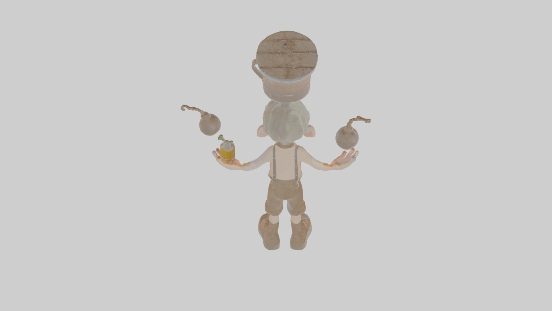 Cartoon Barnaby the Balancer of Bizarre Brews Model Low-poly 3D model_21