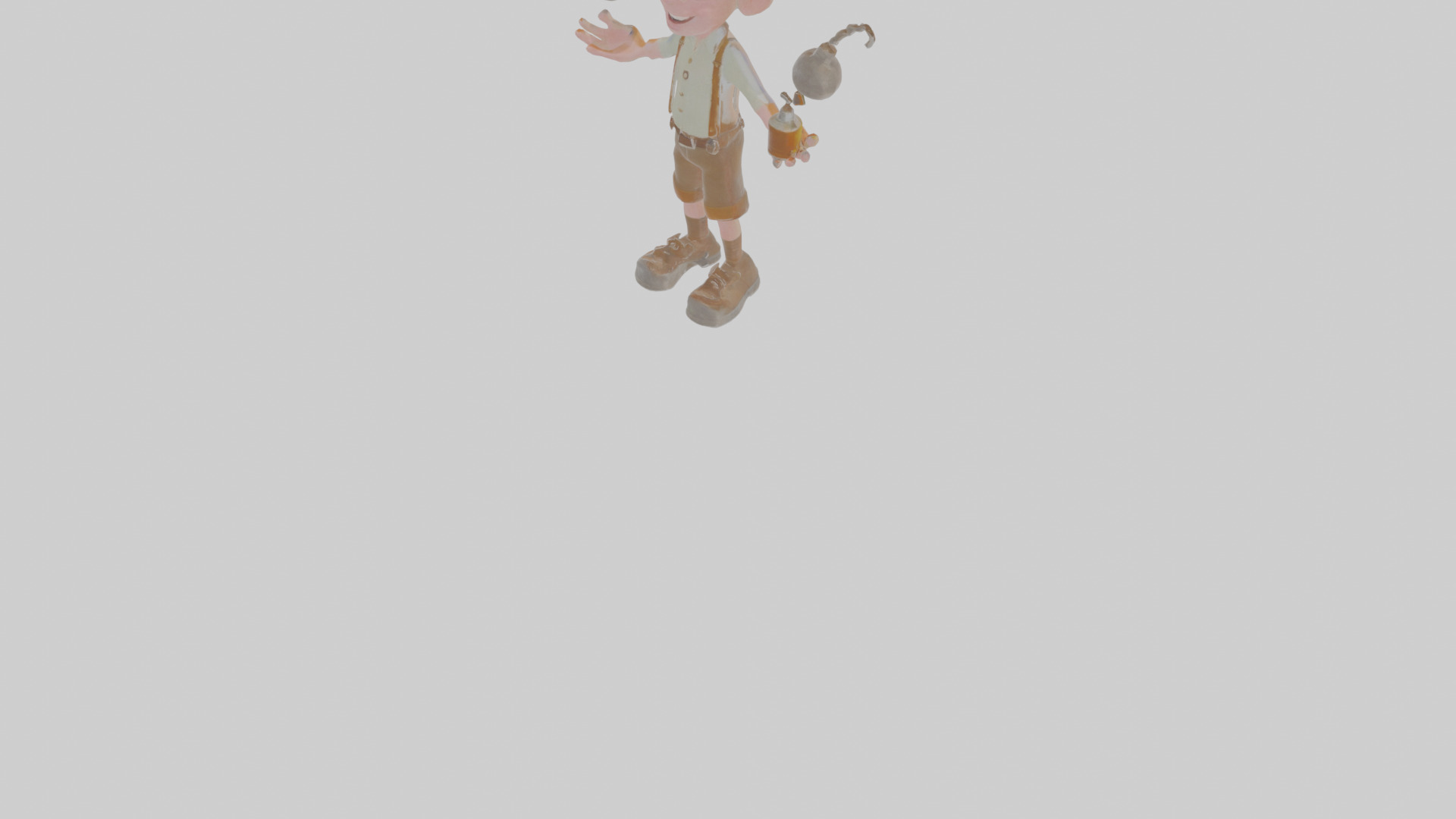 Cartoon Barnaby the Balancer of Bizarre Brews Model Low-poly 3D model_8