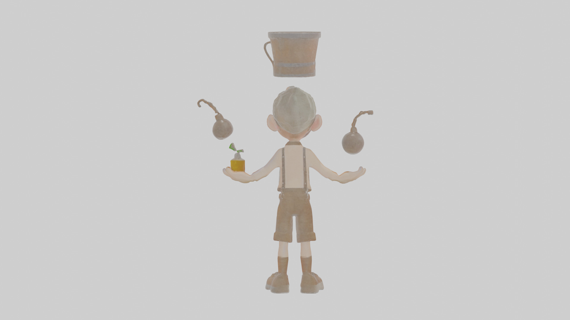 Cartoon Barnaby the Balancer of Bizarre Brews Model Low-poly 3D model_1