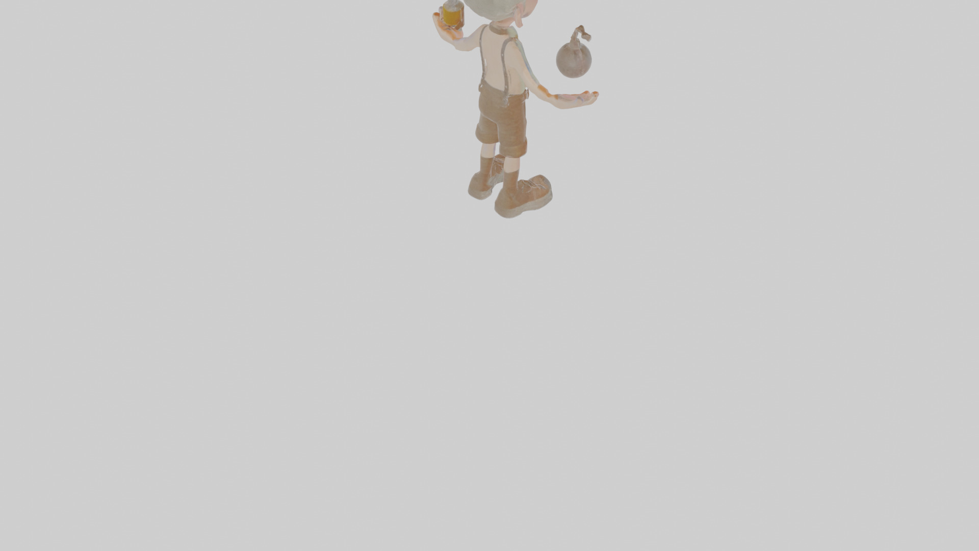 Cartoon Barnaby the Balancer of Bizarre Brews Model Low-poly 3D model_6