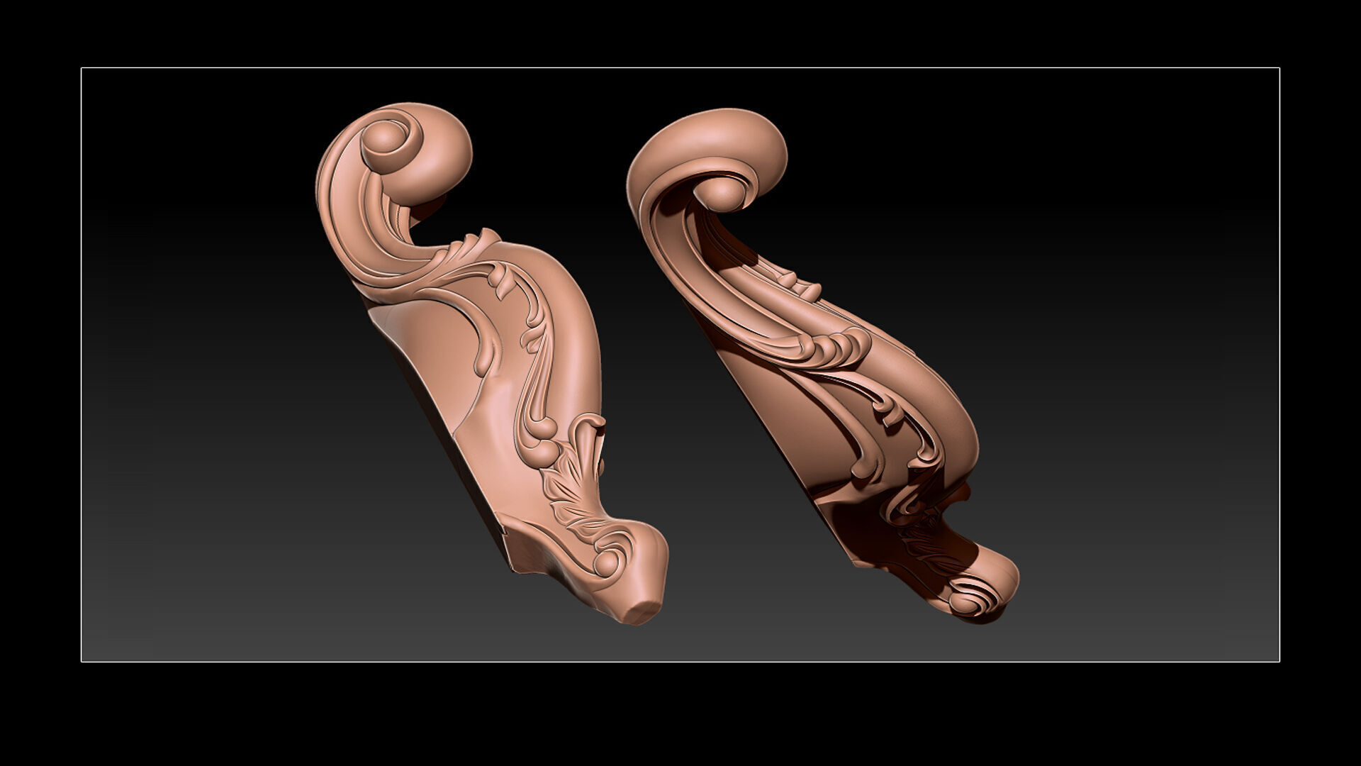 Classic Table and Chair Leg Model Kit - 076 3D print model_15