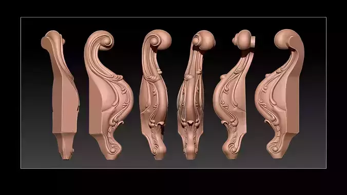 Classic Table and Chair Leg Model Kit - 076