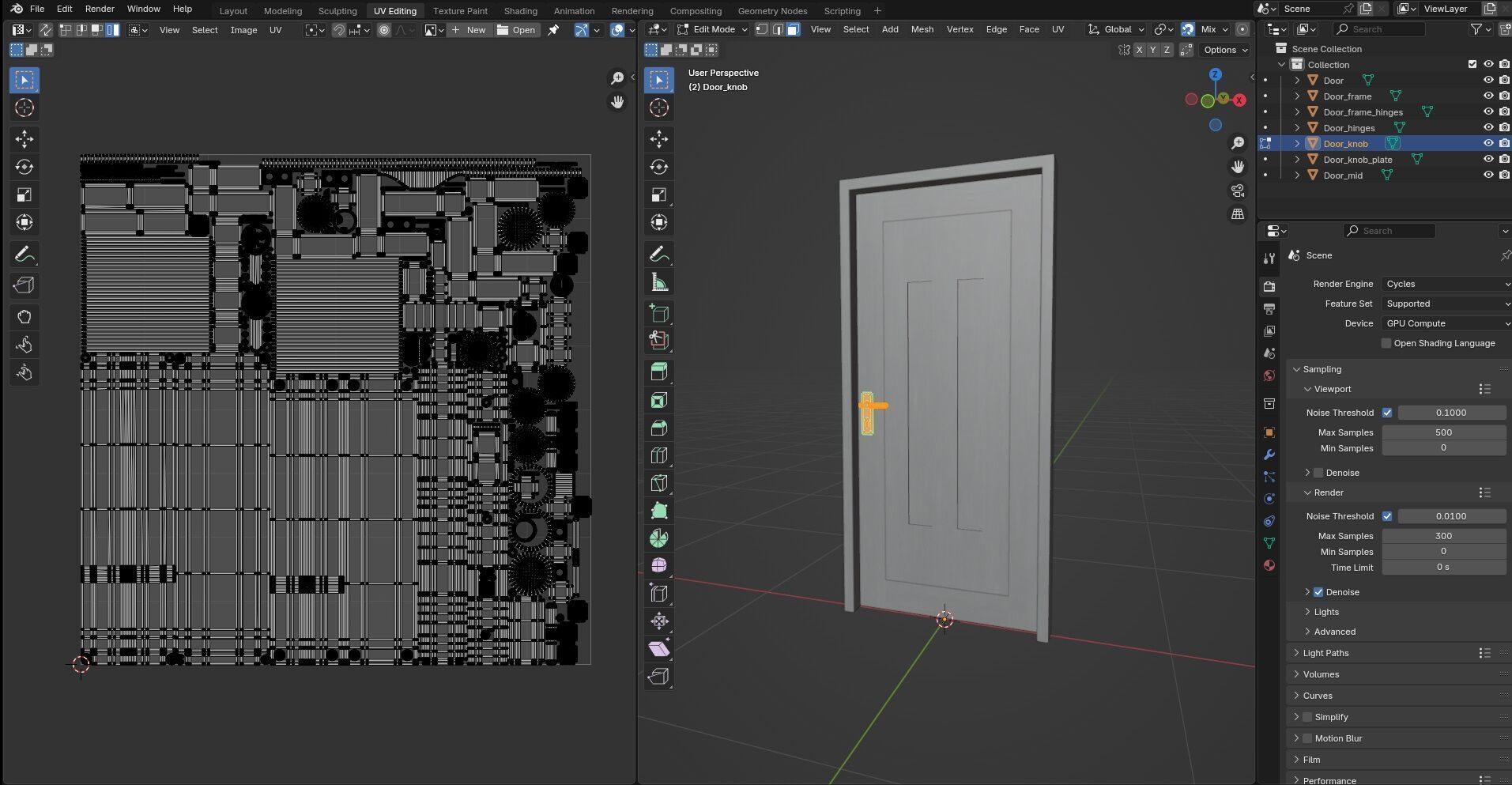Door Design CG92 3D model_16