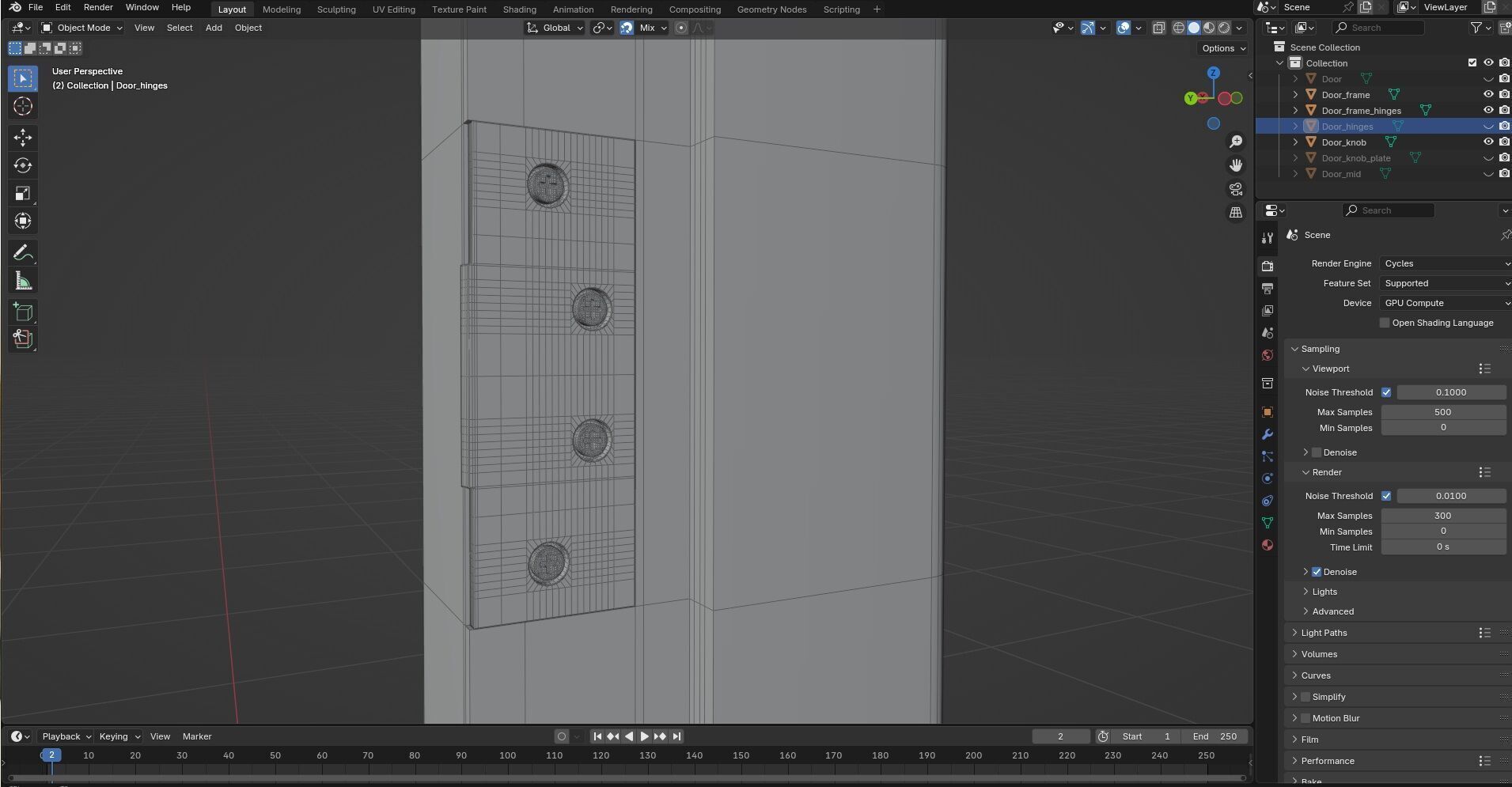 Door Design CG92 3D model_8