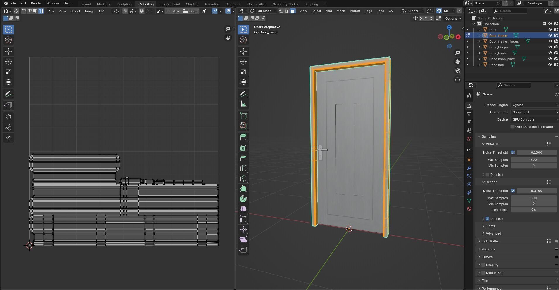 Door Design CG92 3D model_14
