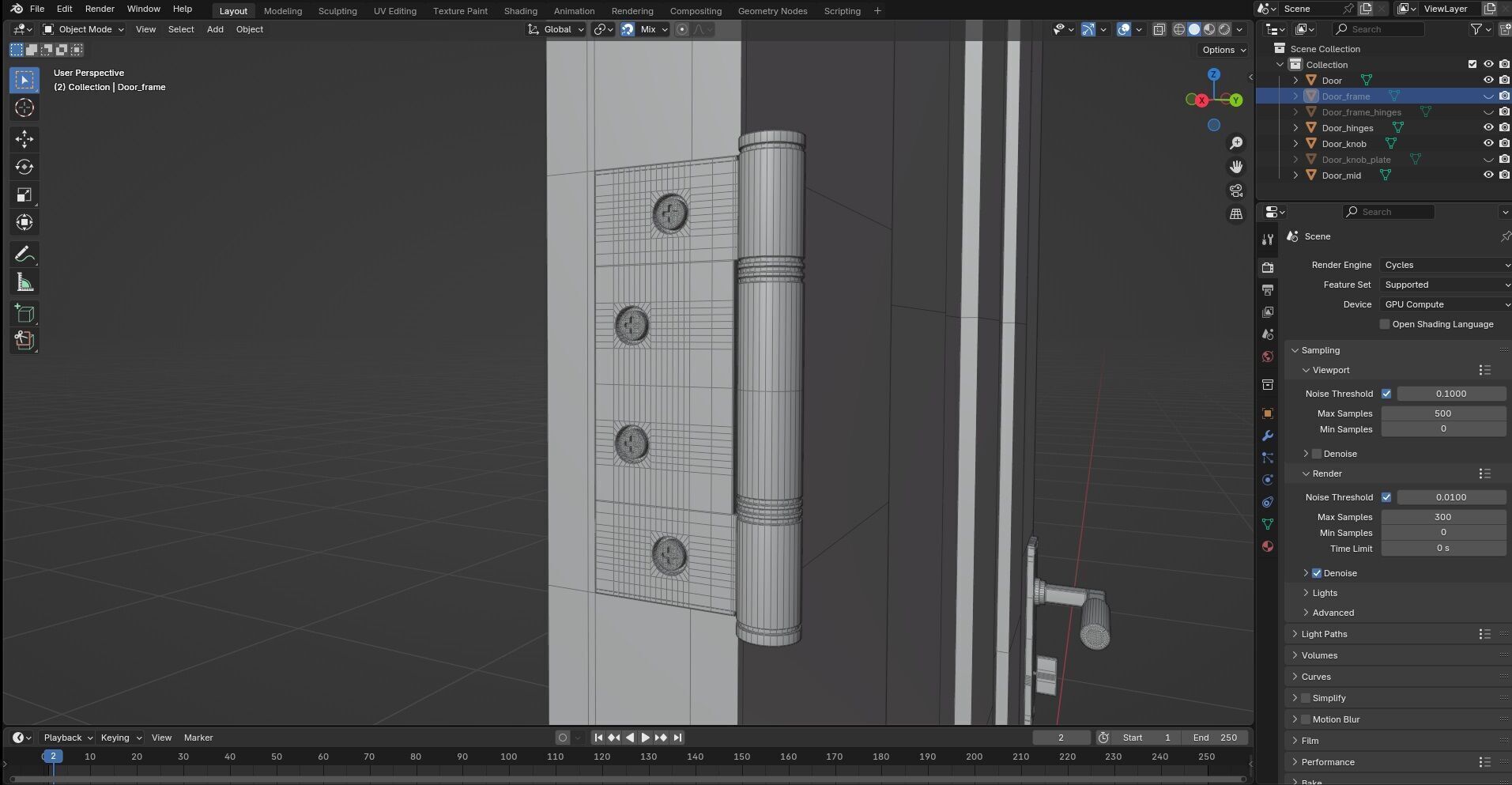 Door Design CG92 3D model_9