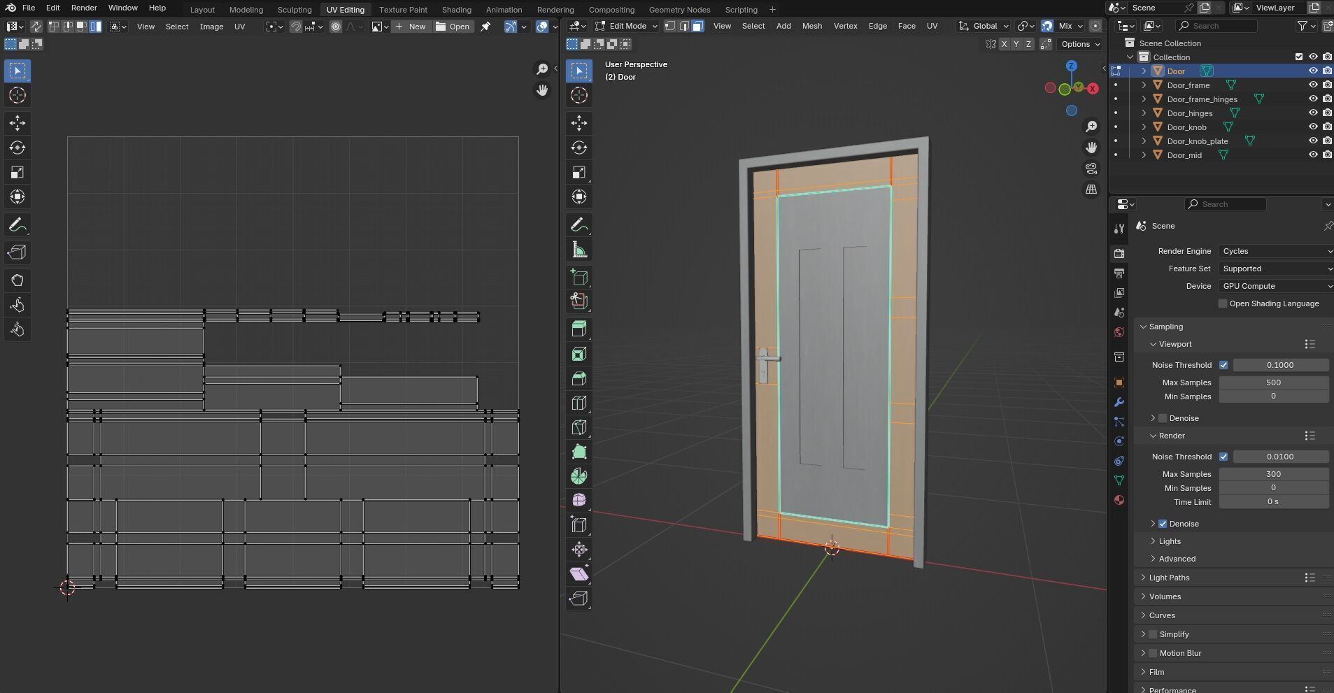 Door Design CG92 3D model_13