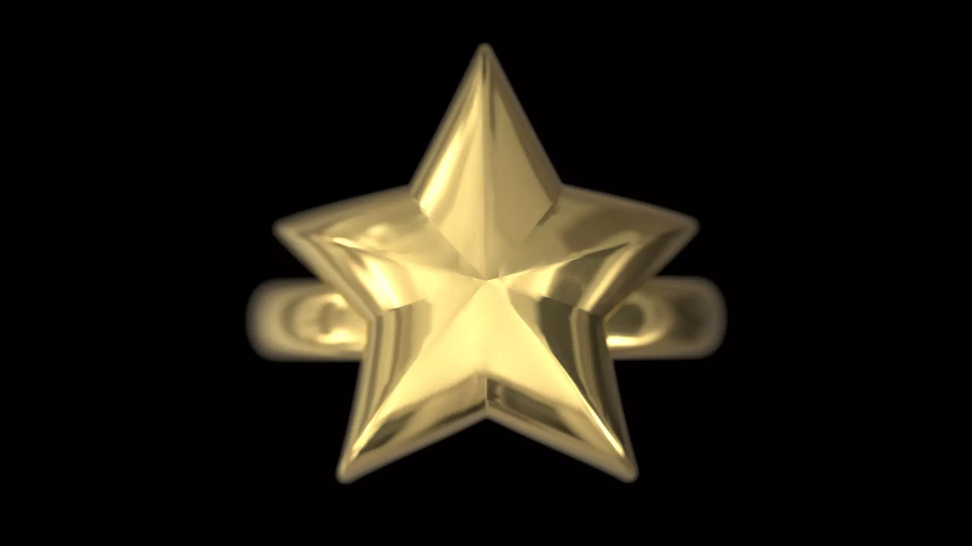 Star Ring 3D print model_0