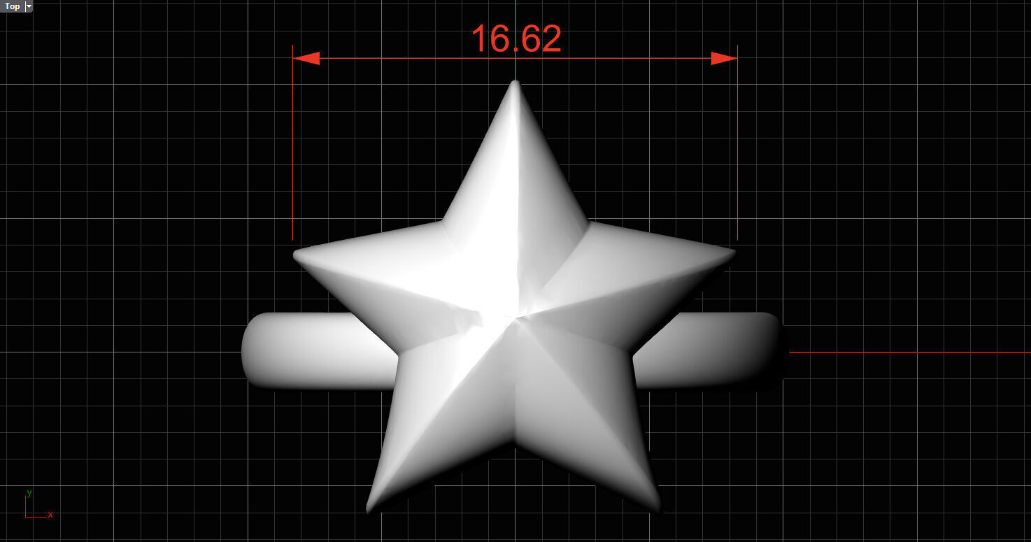 Star Ring 3D print model_6
