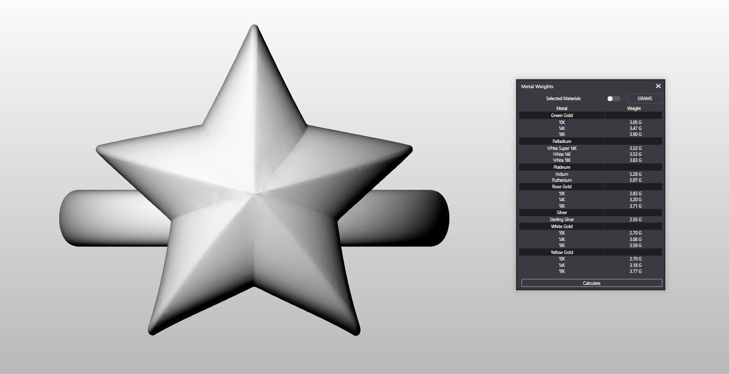 Star Ring 3D print model_5