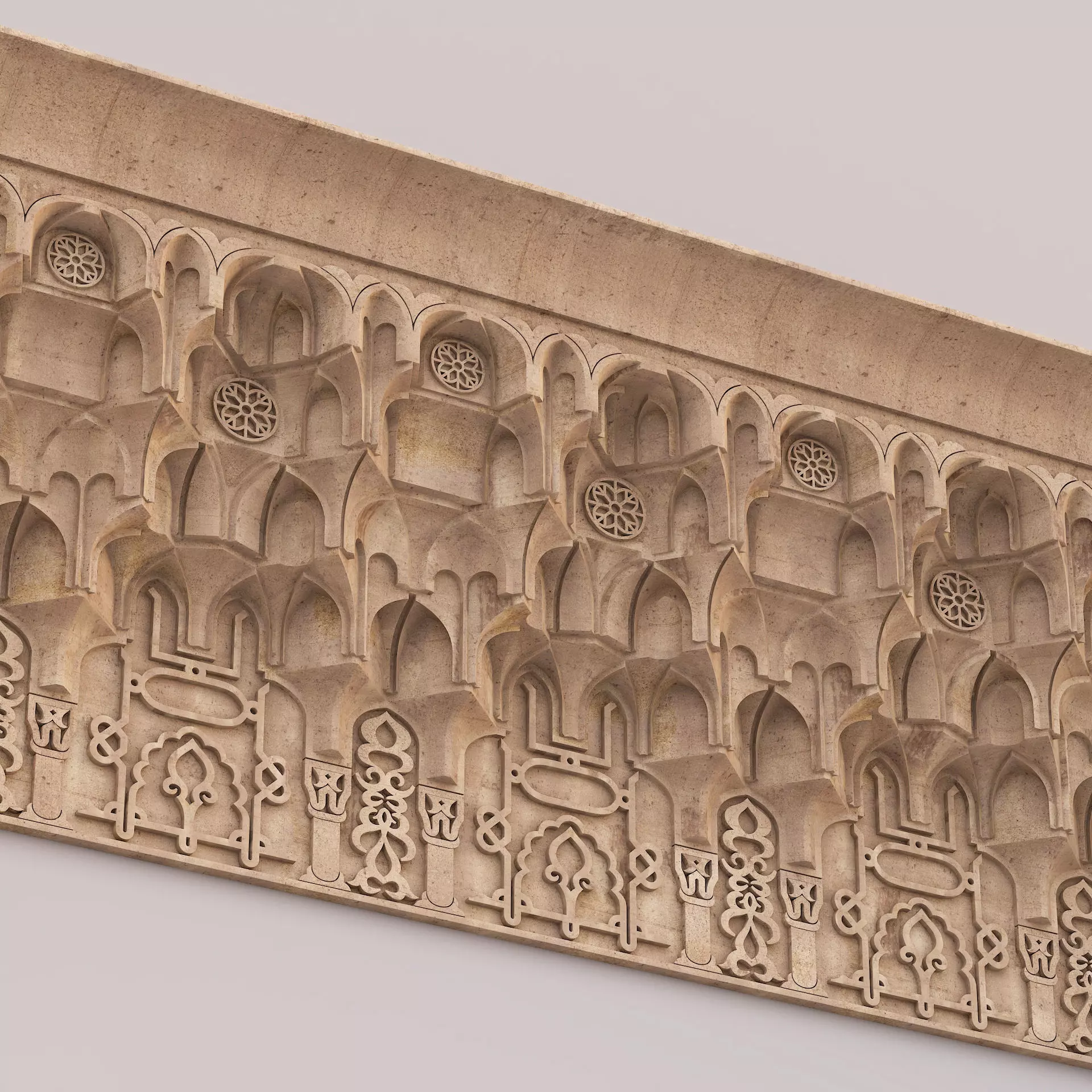 Architectural Muqarnas Cornice 005 3D model