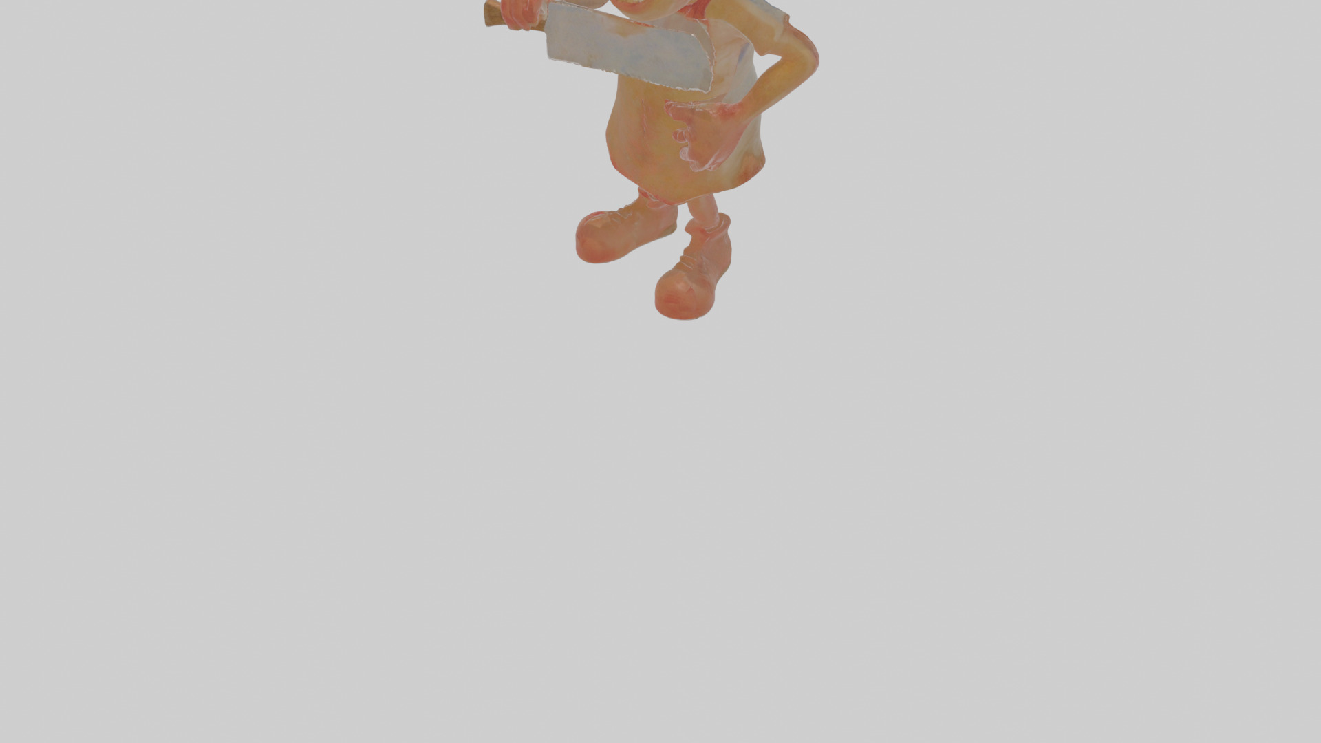 Cartoon Barnaby the Butcher of Bewitched Beasts Model Low-poly 3D model_7