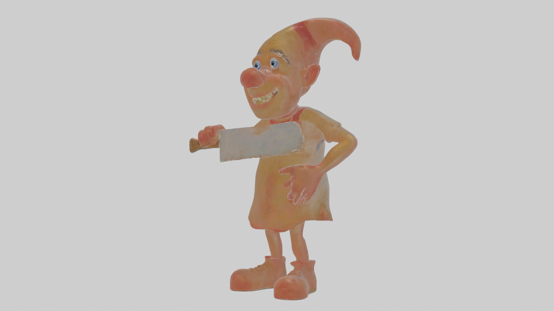 Cartoon Barnaby the Butcher of Bewitched Beasts Model Low-poly 3D model_15