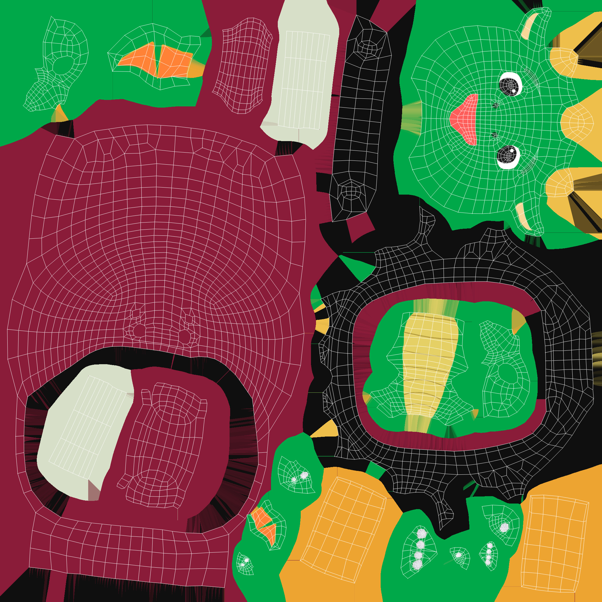 Low Poly - Suitcase Dragon Low-poly 3D model_13