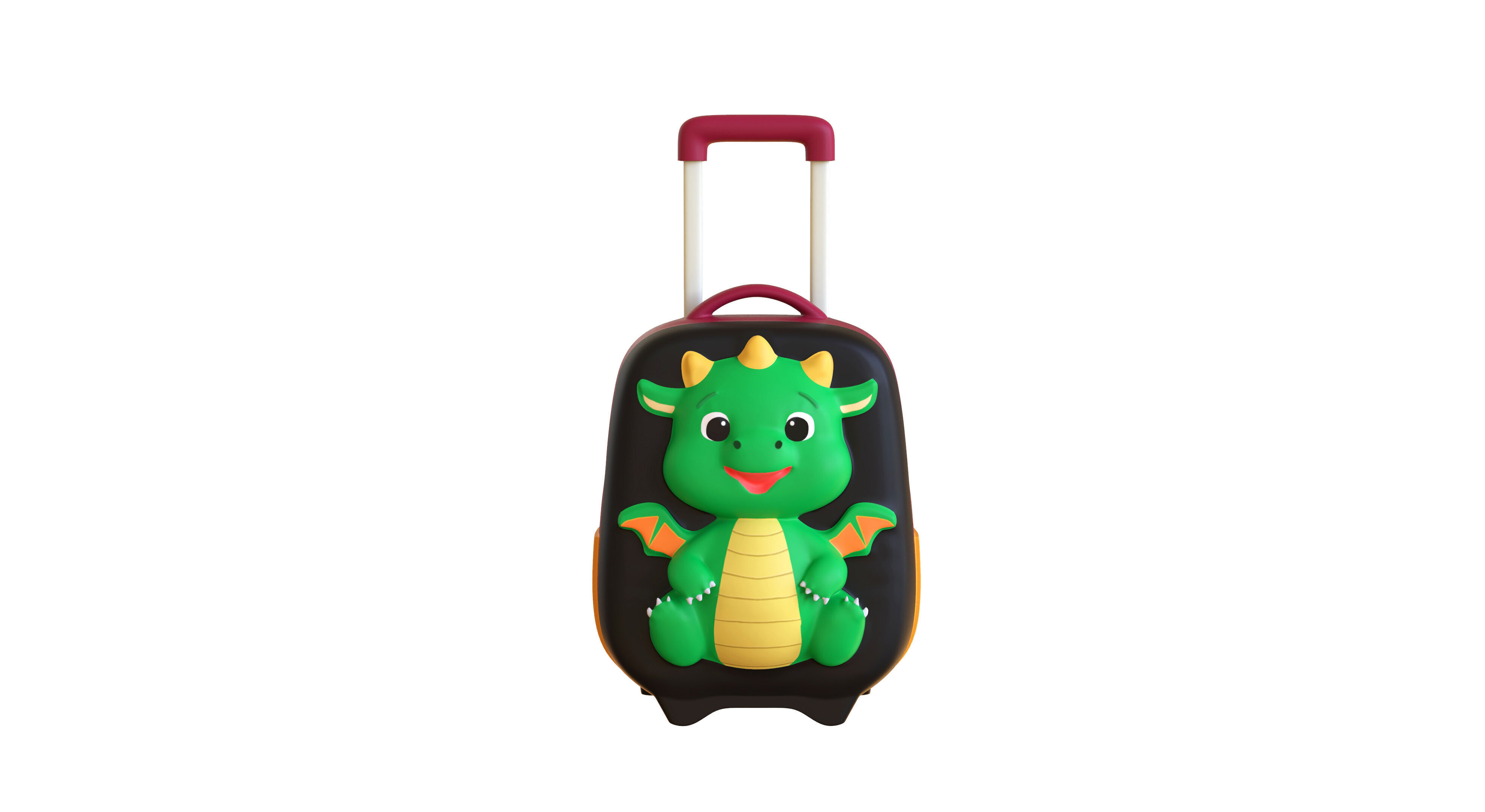 Low Poly - Suitcase Dragon Low-poly 3D model_7