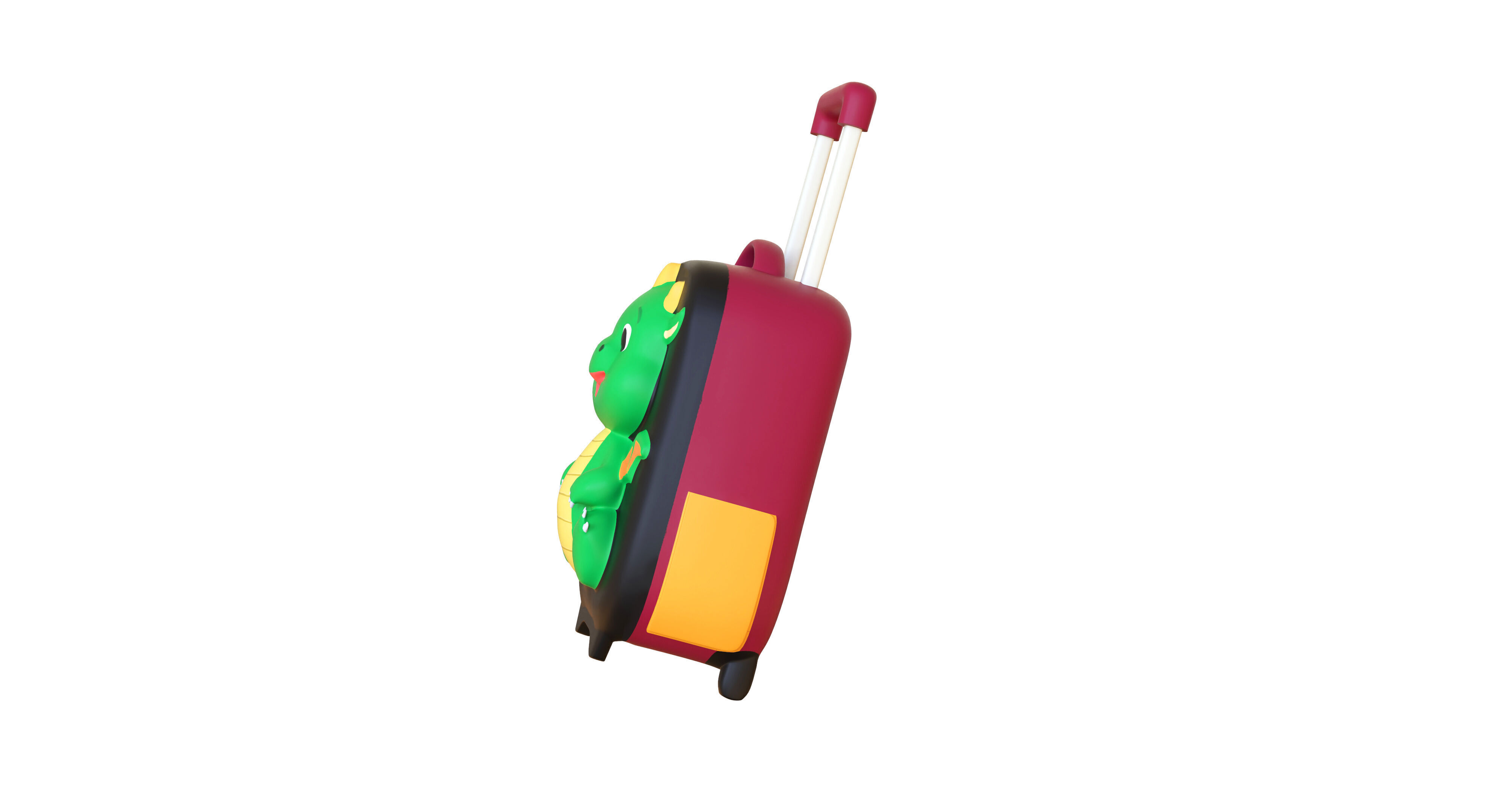Low Poly - Suitcase Dragon Low-poly 3D model_9