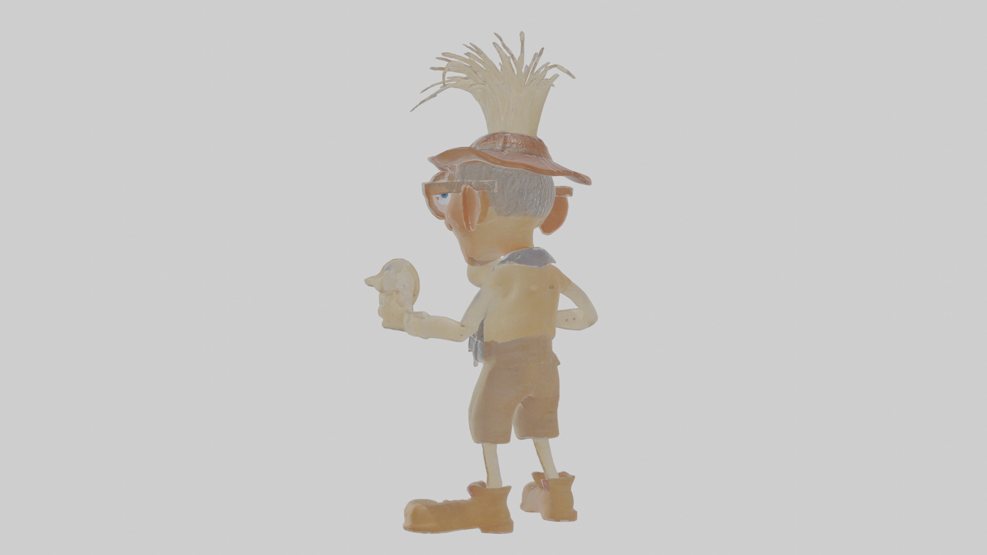 Cartoon Barnaby the Buyer of Bizarre Bones Model Low-poly 3D model_2