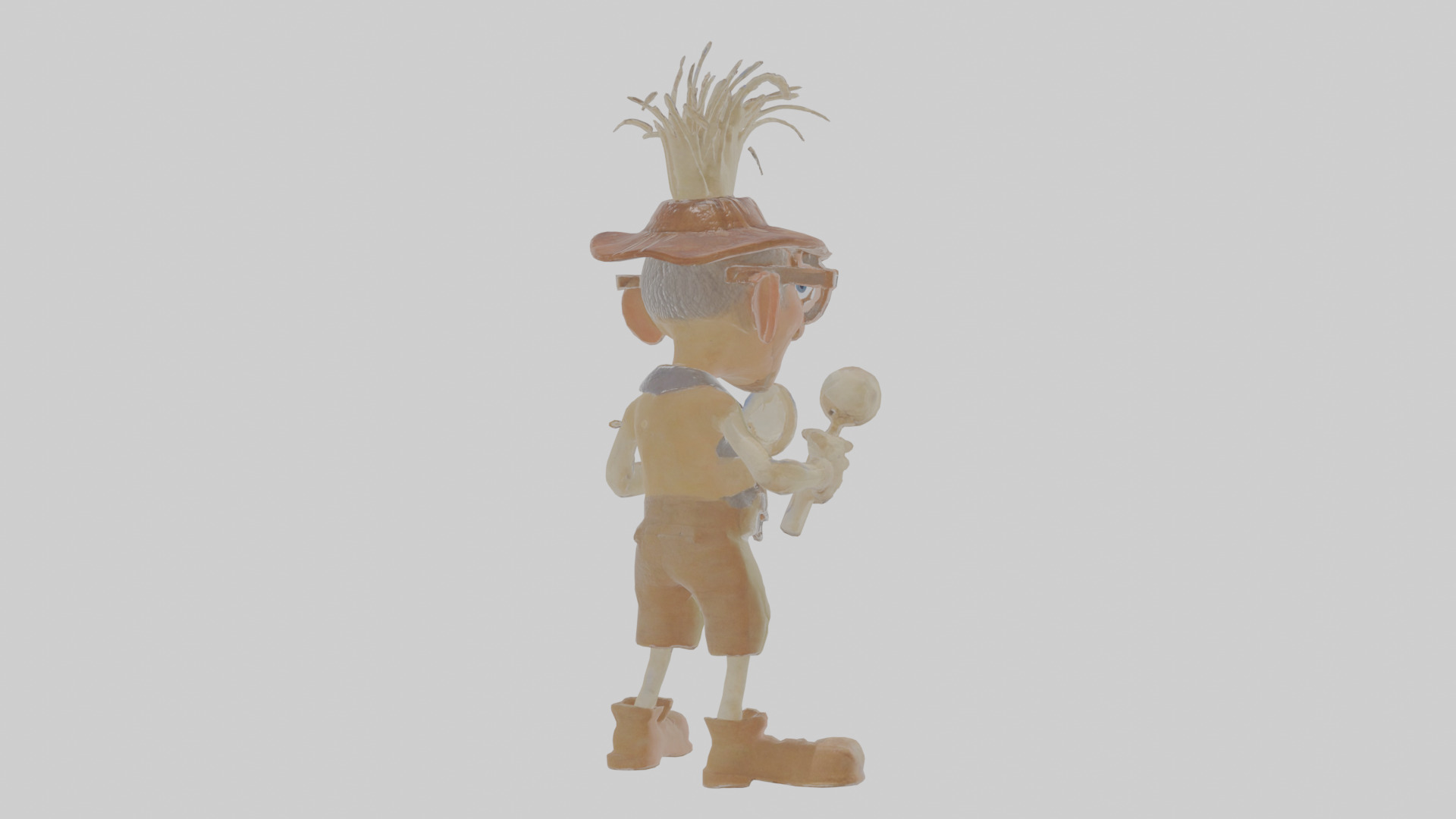 Cartoon Barnaby the Buyer of Bizarre Bones Model Low-poly 3D model_4