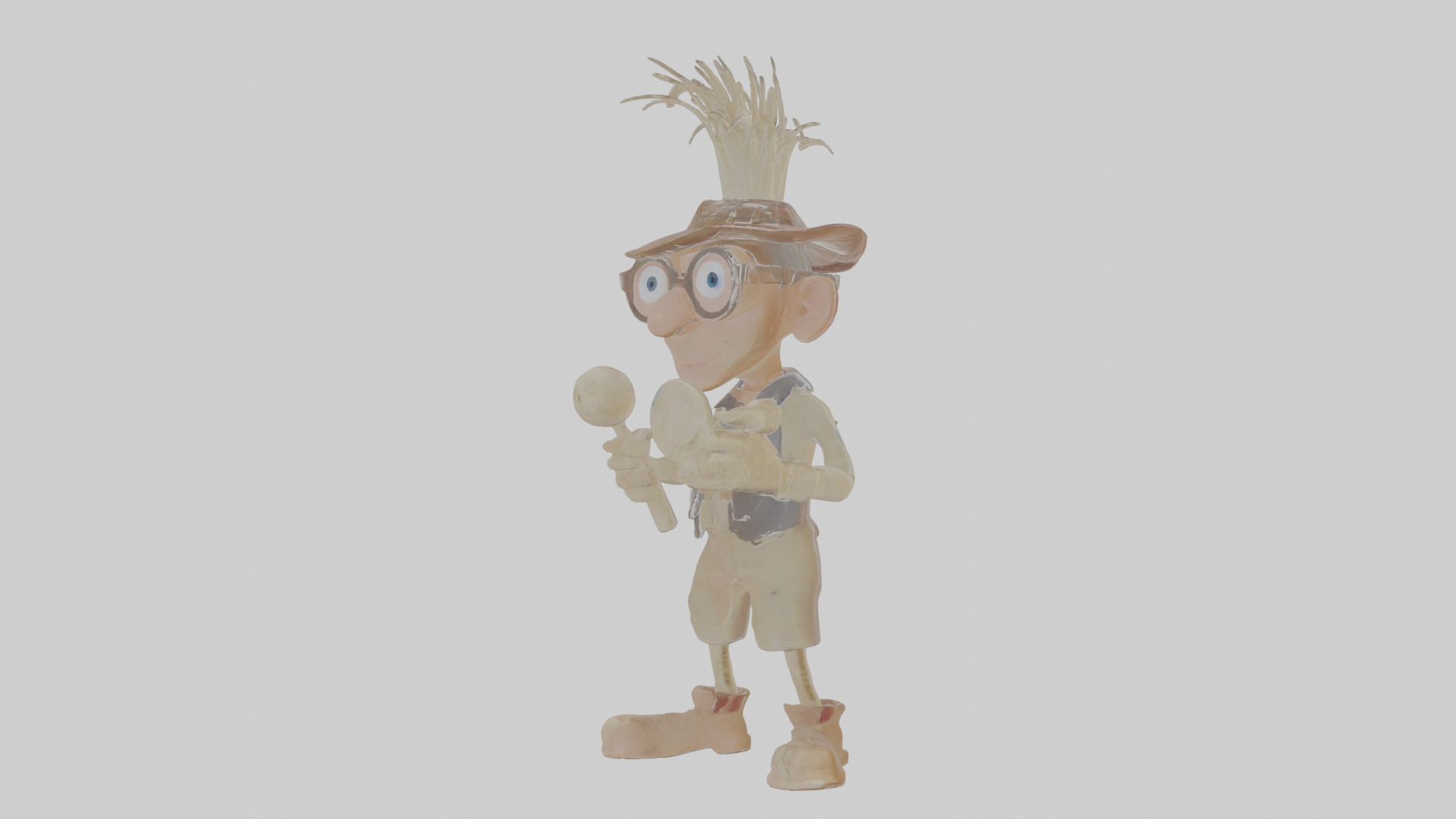 Cartoon Barnaby the Buyer of Bizarre Bones Model Low-poly 3D model_12
