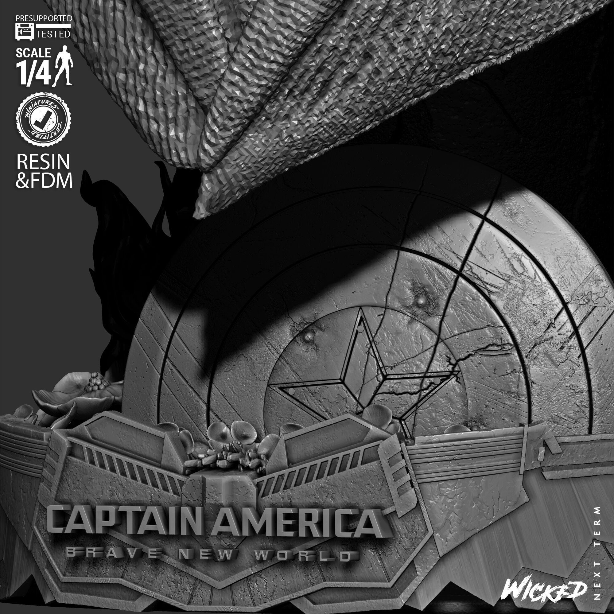 Wicked Movies Ross Portrait Bust 3D print model_32