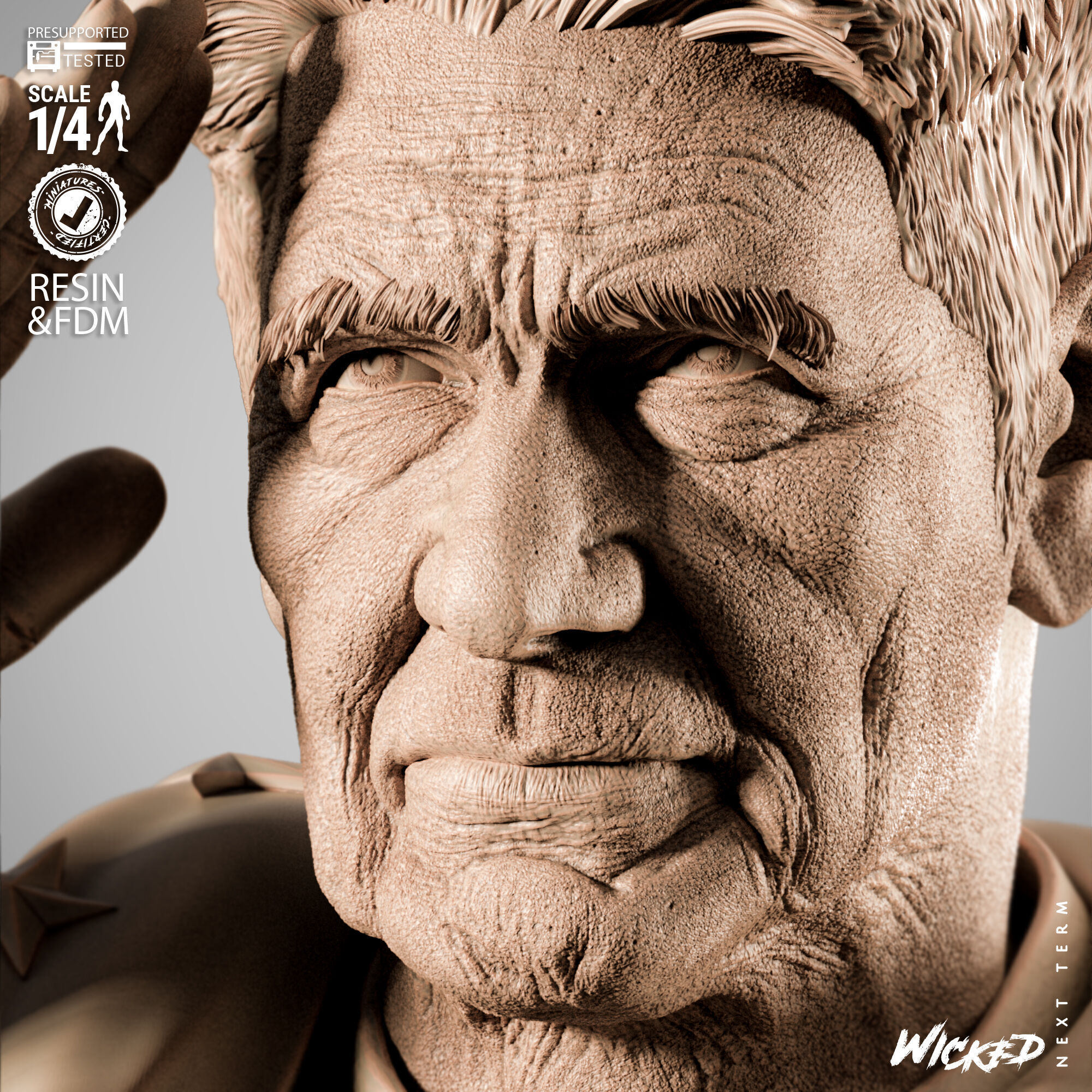 Wicked Movies Ross Portrait Bust 3D print model_22
