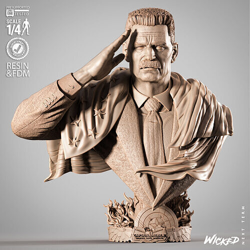 Wicked Movies Ross Portrait Bust 3D print model