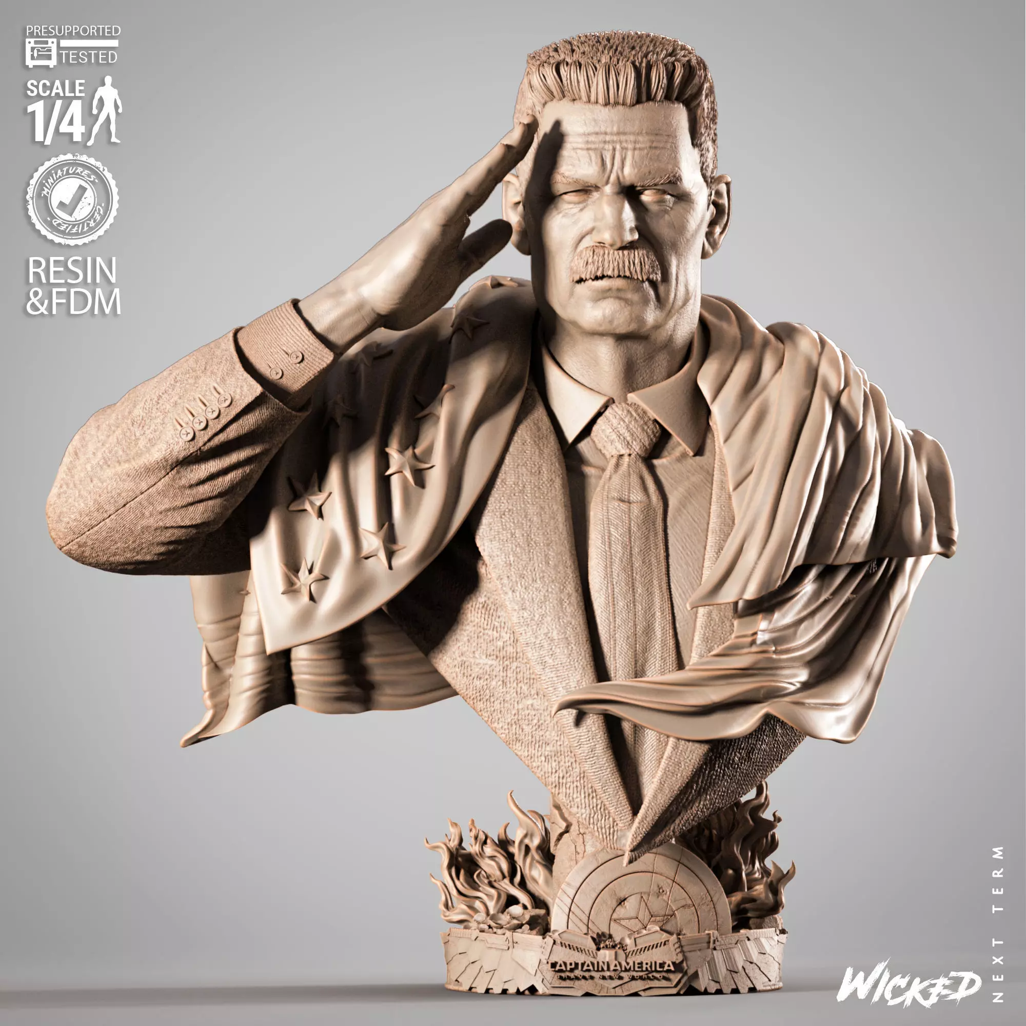 Wicked Movies Ross Portrait Bust 3D print model_0