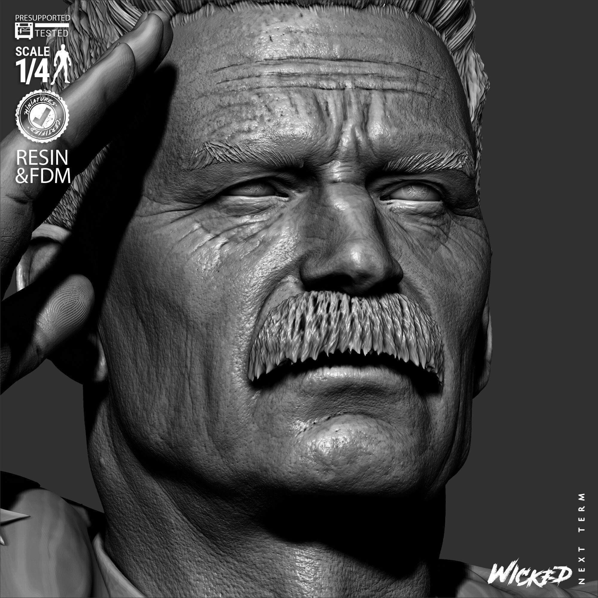 Wicked Movies Ross Portrait Bust 3D print model_27