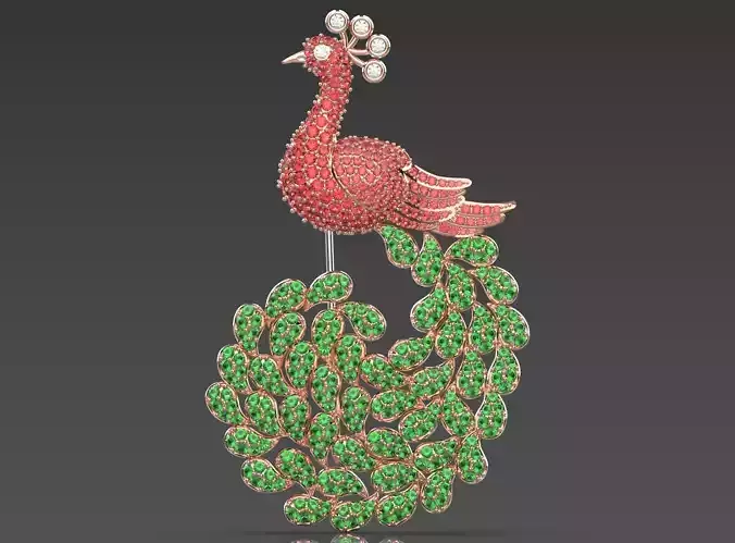 Royal Peacock brooches sj0020