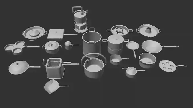 Cooking utensils kitbash pack