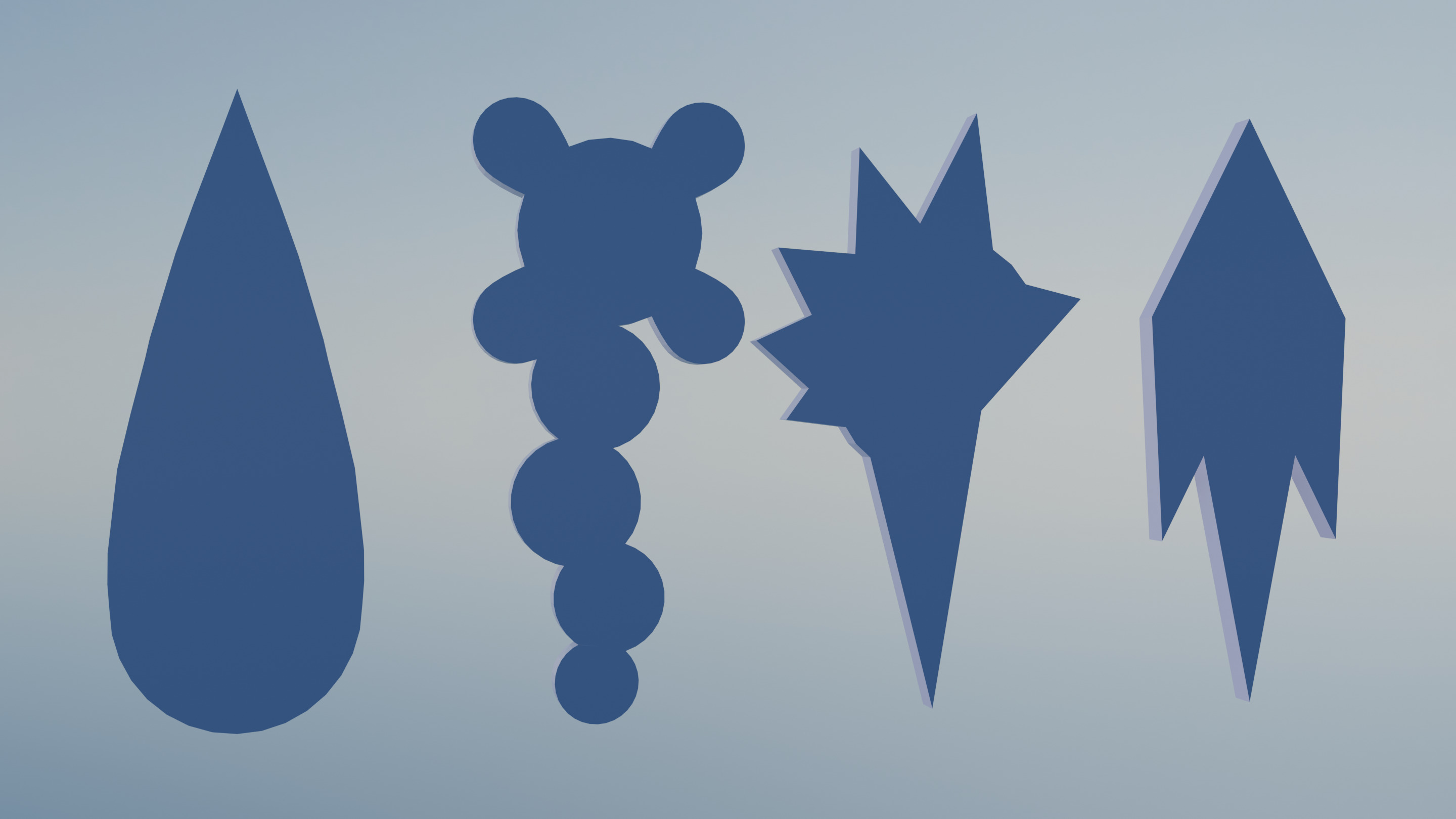 Pokemon Unova Gym Badges Low-poly 3D model_17