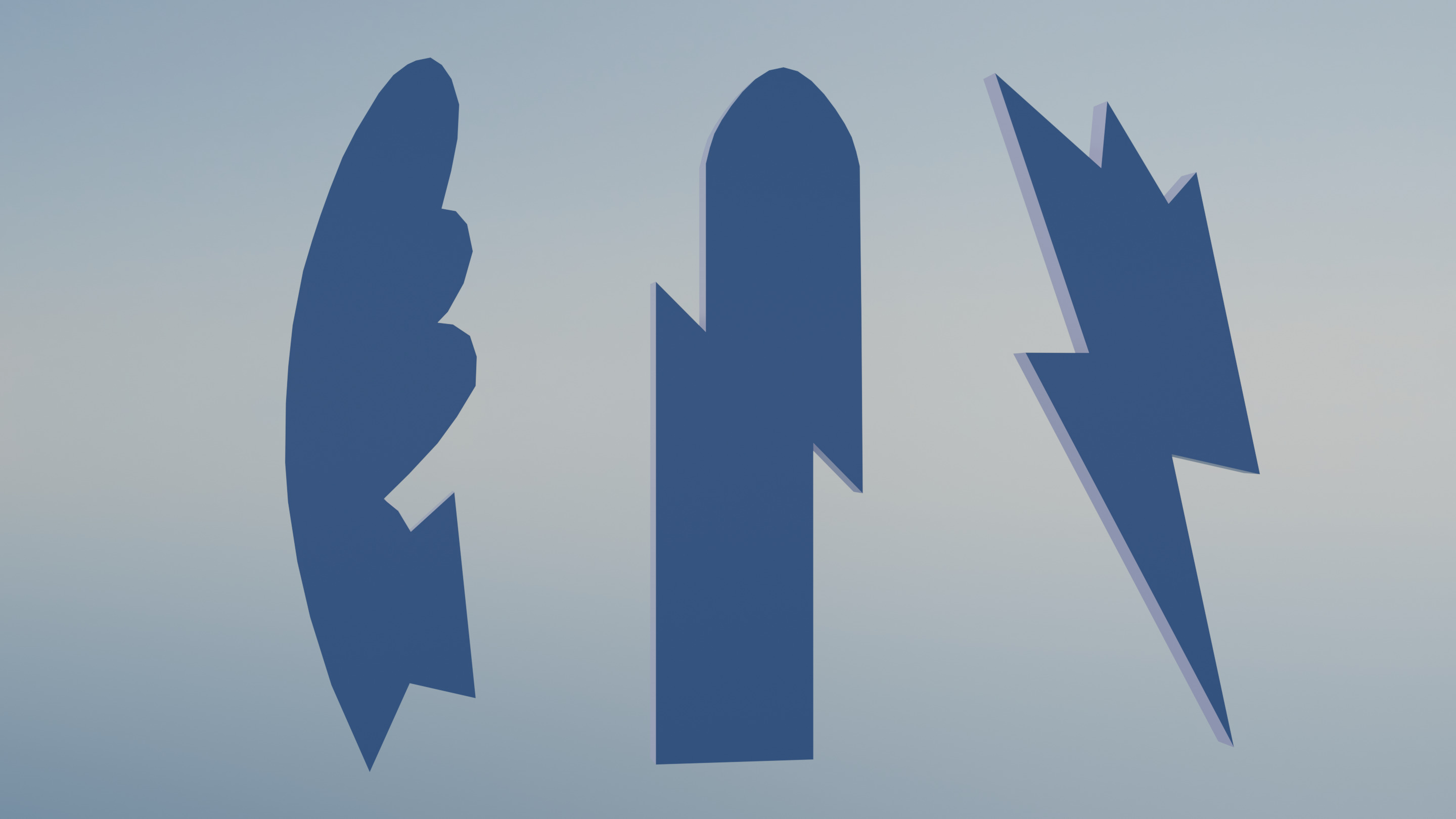 Pokemon Unova Gym Badges Low-poly 3D model_11