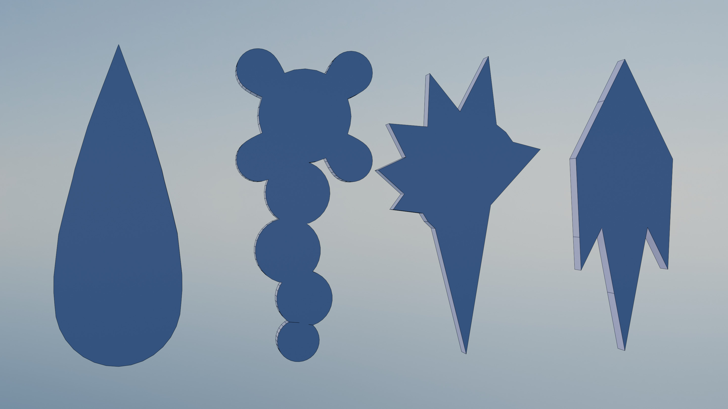 Pokemon Unova Gym Badges Low-poly 3D model_18